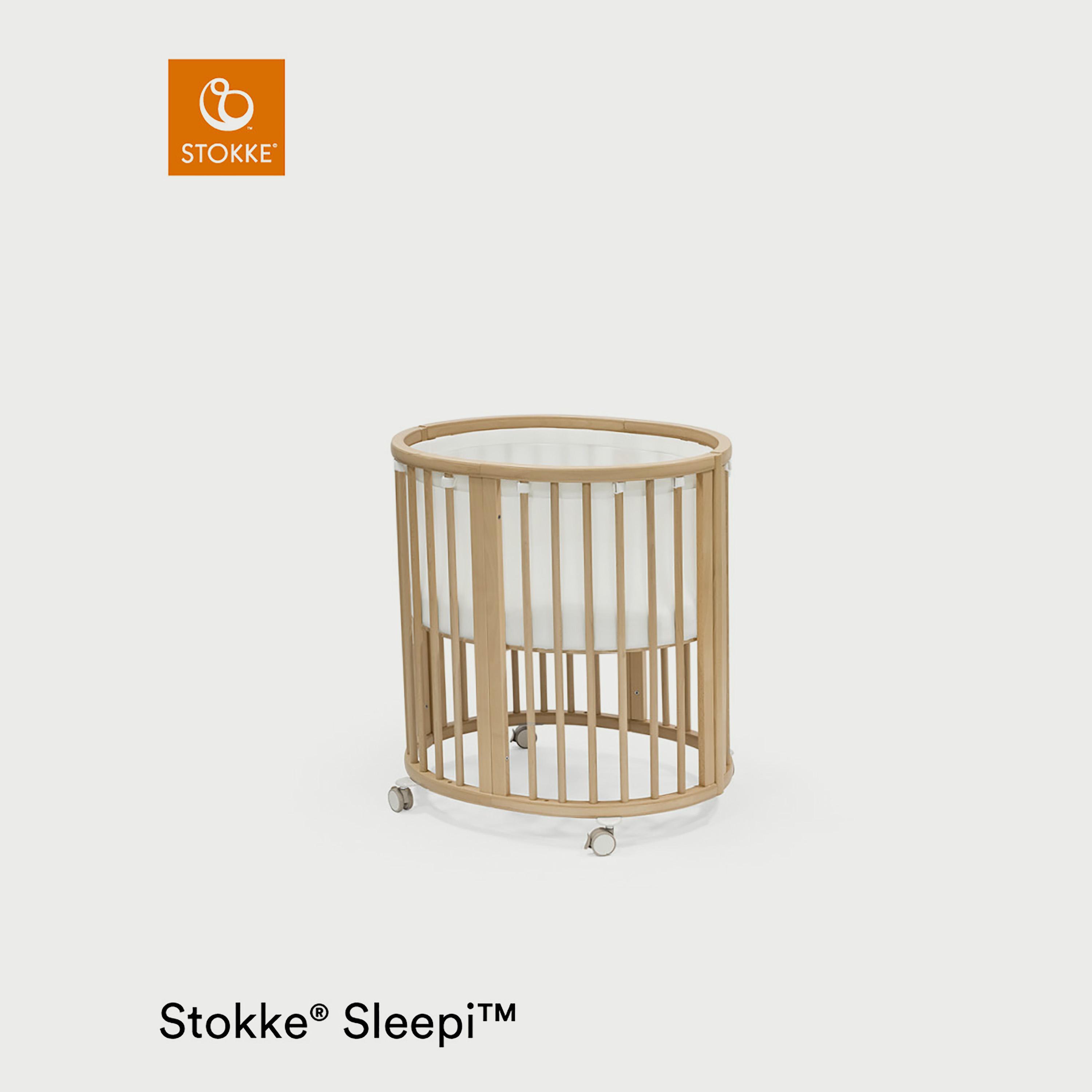 Stokke Sleepi Mini Mesh Liner - White-baby-nursery-furniture-cribsandbeds-cribaccessories-image-2