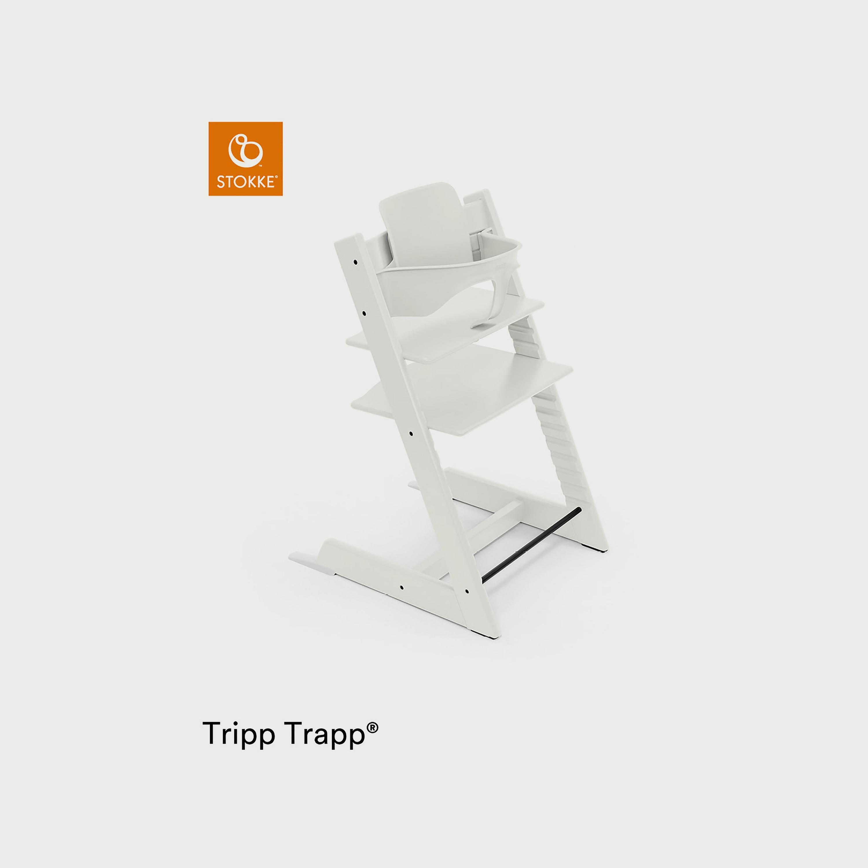Stokke Tripp Trapp Chair - White-baby-feeding-highchairsandboosters-image-1