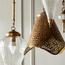 Handmade Lotus Shaped 2-Light Pyrex Glass and Brass Chandelier-InfluencerCodes_Ramadan26_All_20012026-image-4
