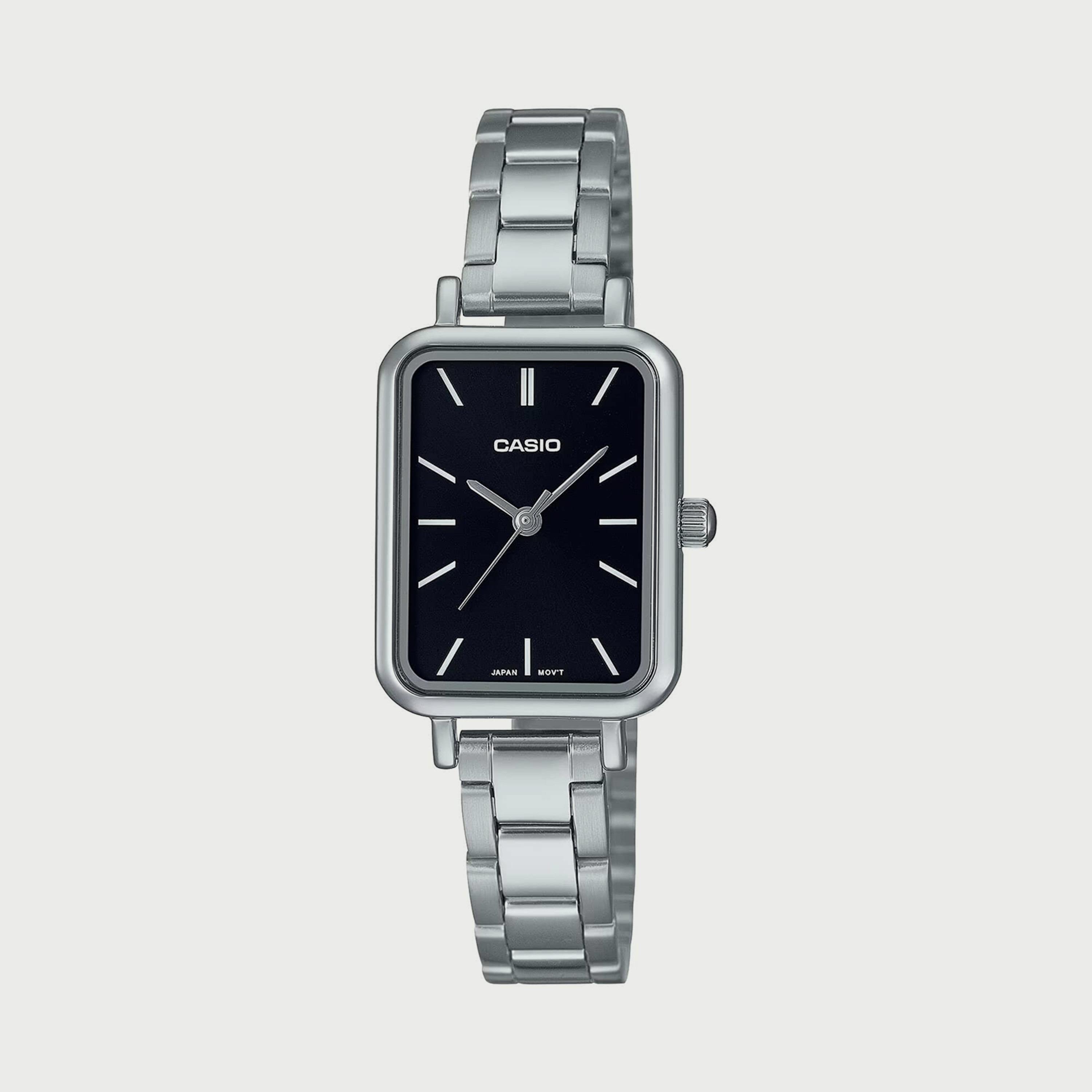 Casio Women's Silver Analog Stainless Steel Strap Watch - LTP-V009D-1EUDF-women-watchesandjewellery-watches-image-1