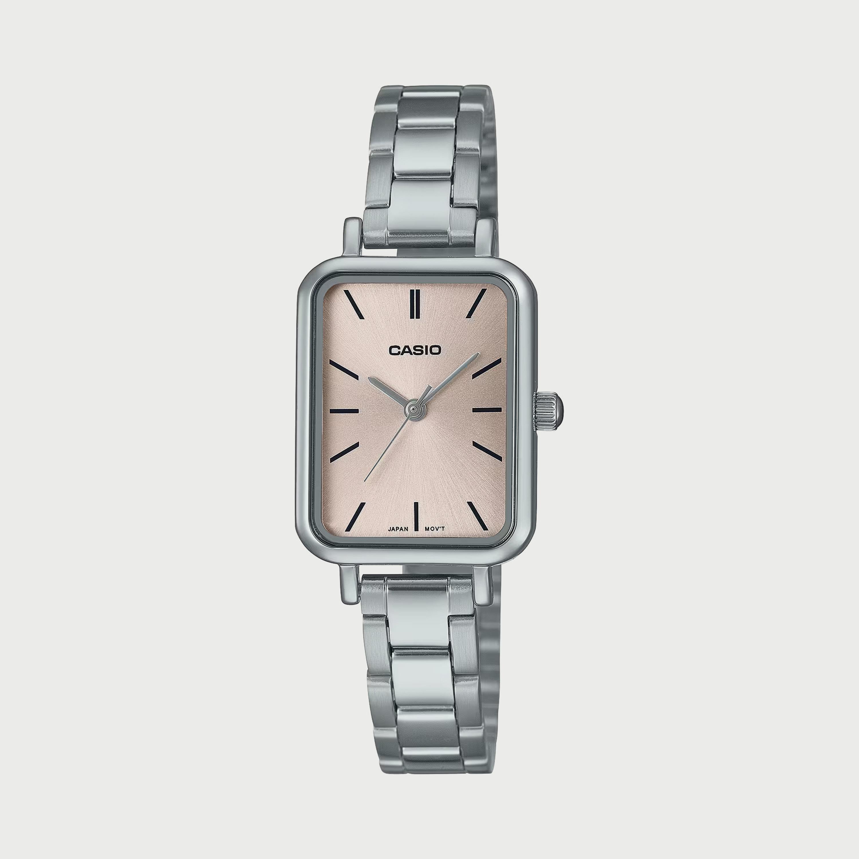 Casio Women's Silver Analog Stainless Steel Strap Watch - LTP-V009D-4EUDF-women-watchesandjewellery-watches-image-1