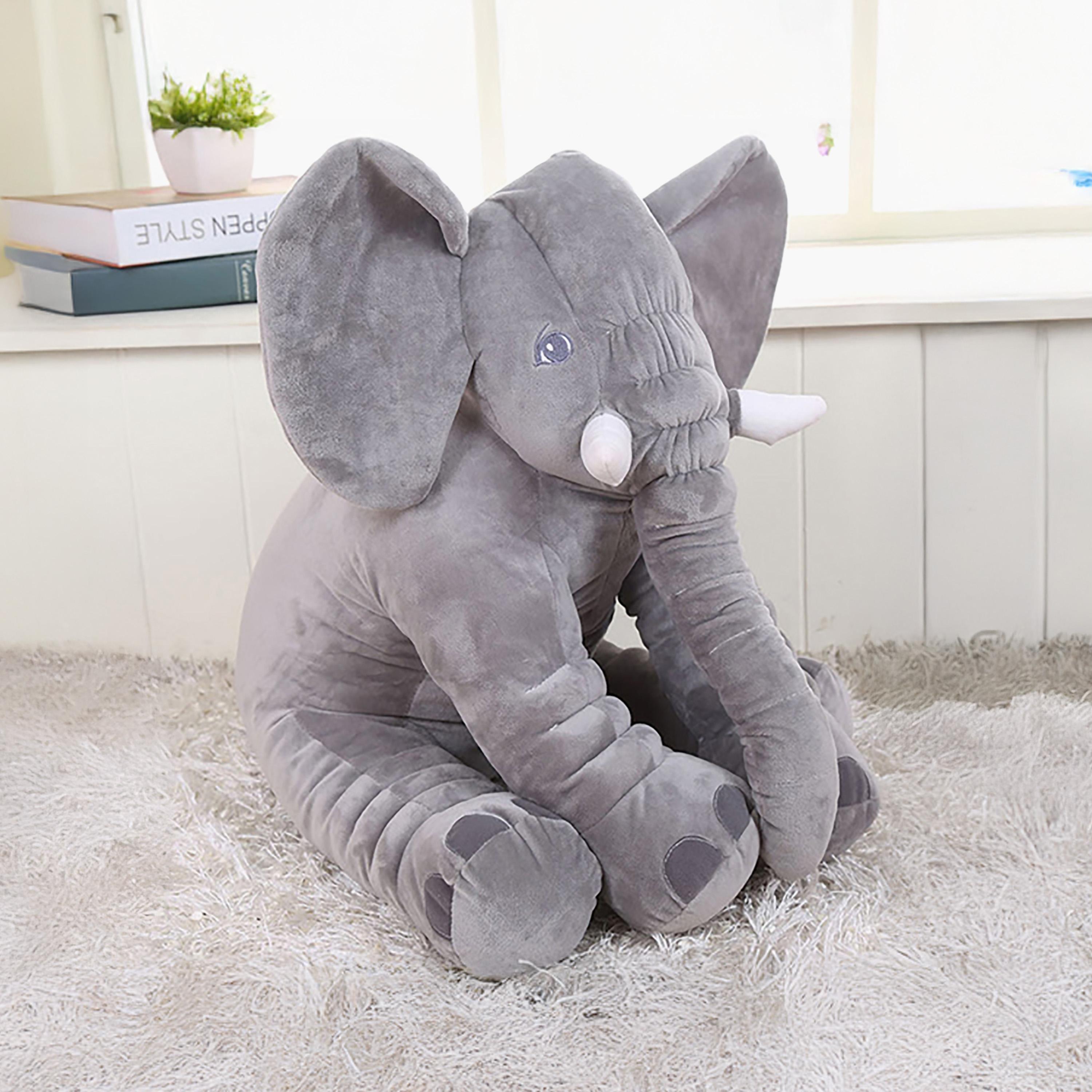 Eazy Kids Plush Pillow Medium Size - Grey-baby-nursery-babybedding-image-1