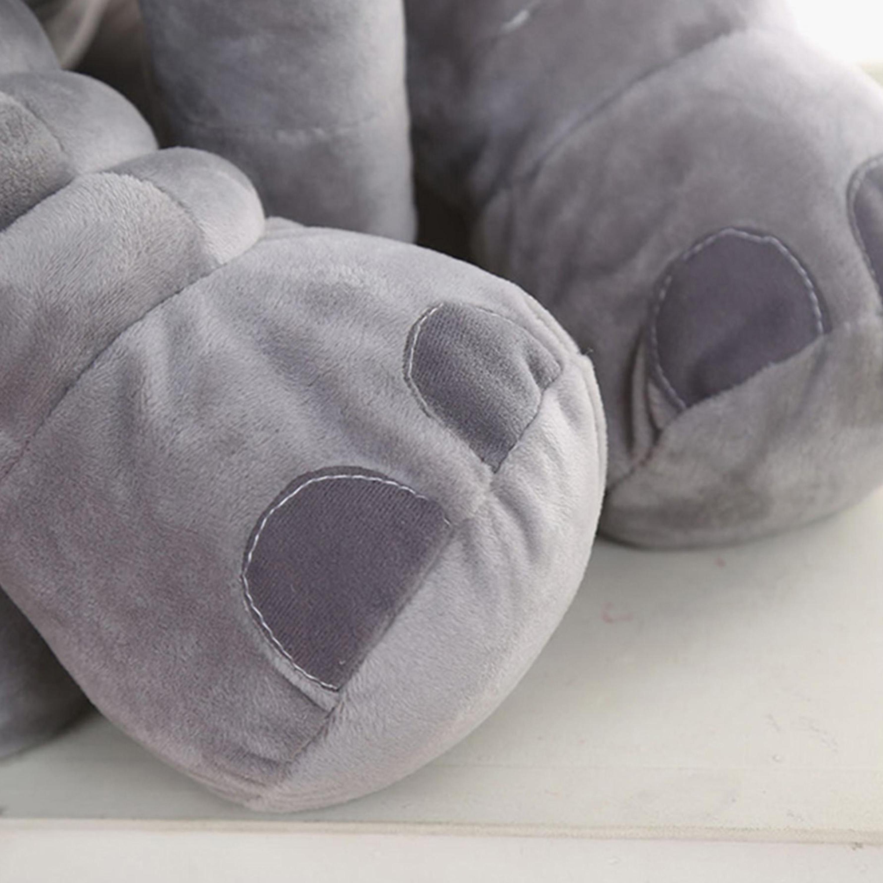 Eazy Kids Plush Pillow Medium Size - Grey-baby-nursery-babybedding-image-3