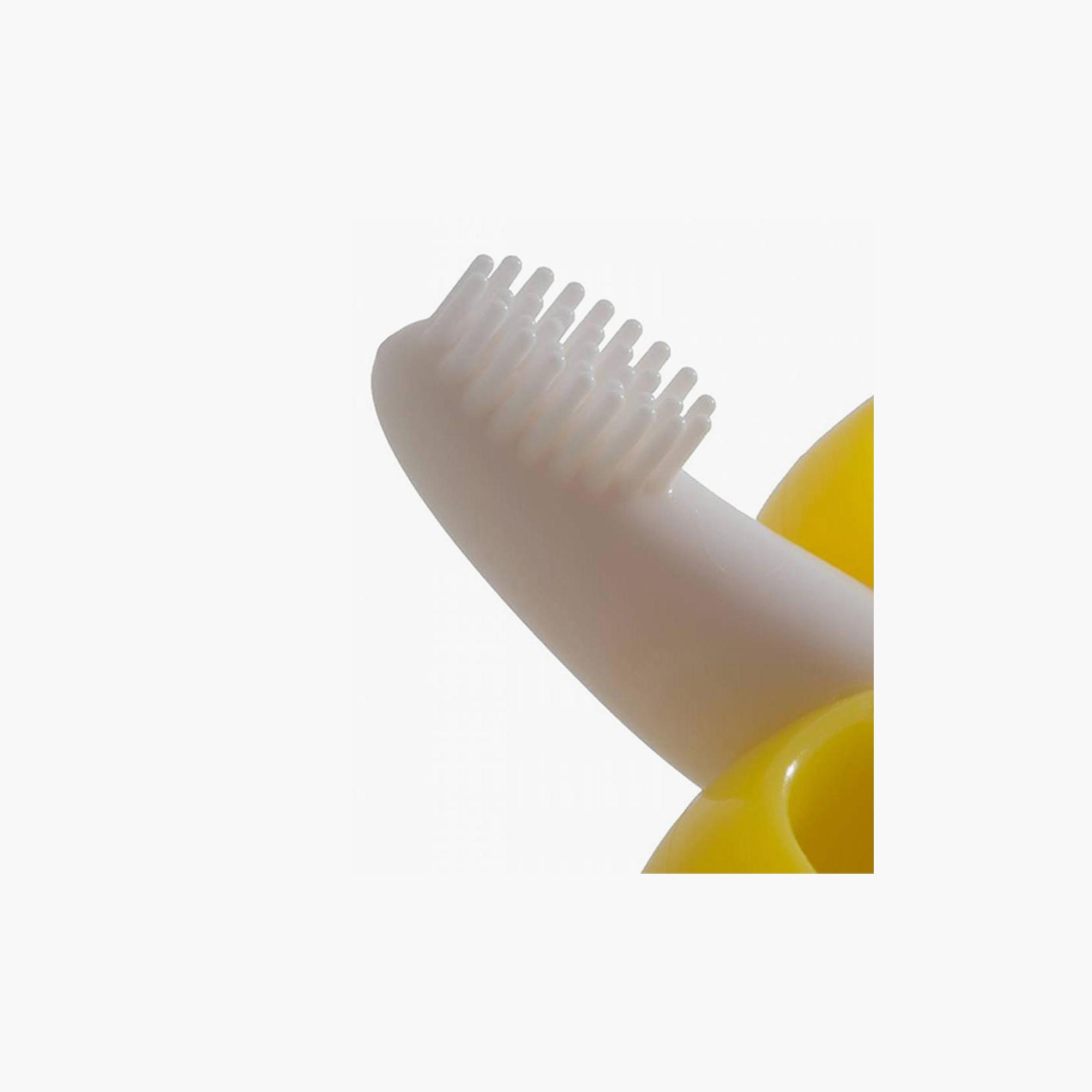 Eazy Kids - Baby Banana Toothbrush And Teether - Yellow-baby-feeding-teethers-image-3