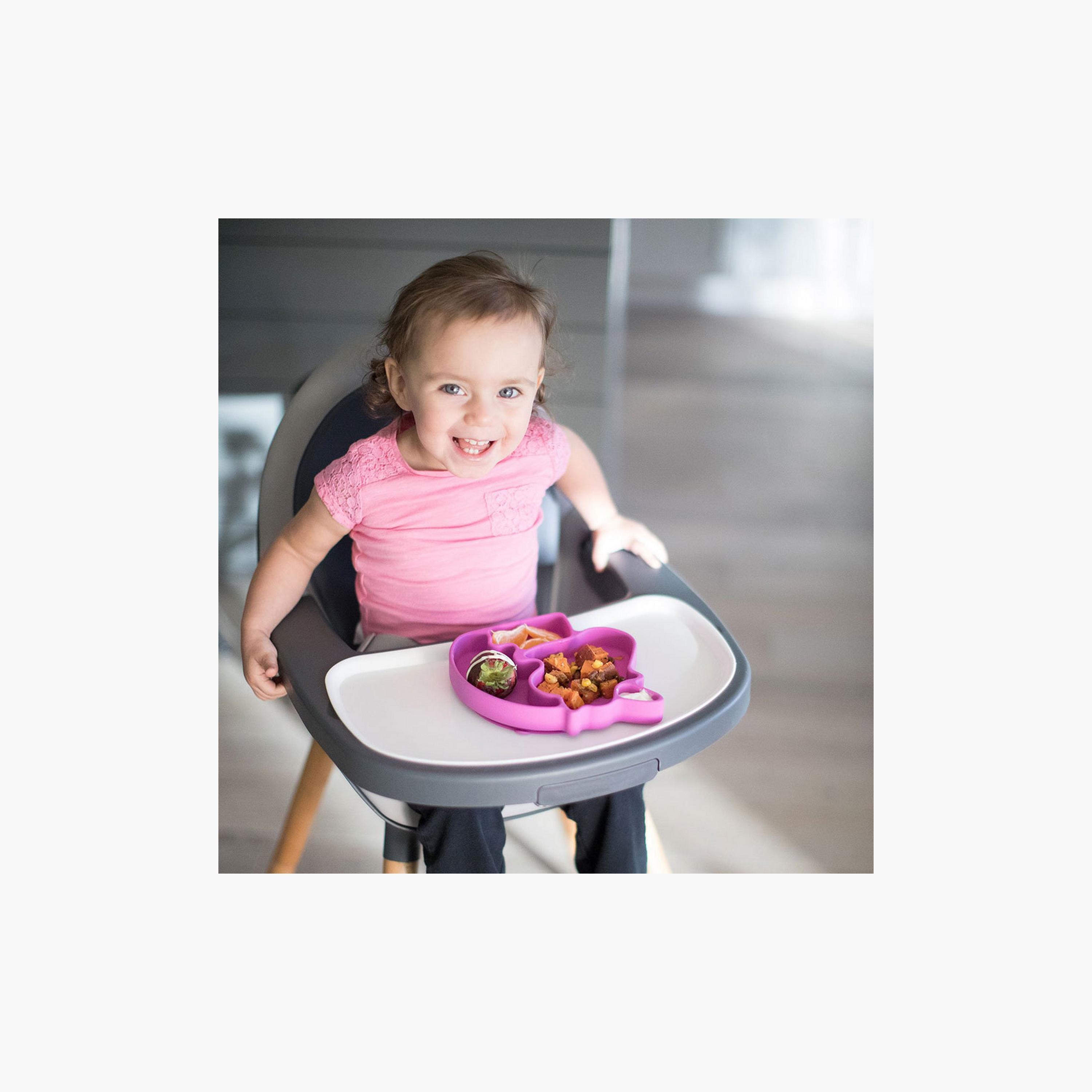 طبق الشفط السيليكون من إيزي كيدز -وحيد القرن الوردي-baby-feeding-mealtimeessentials-image-2