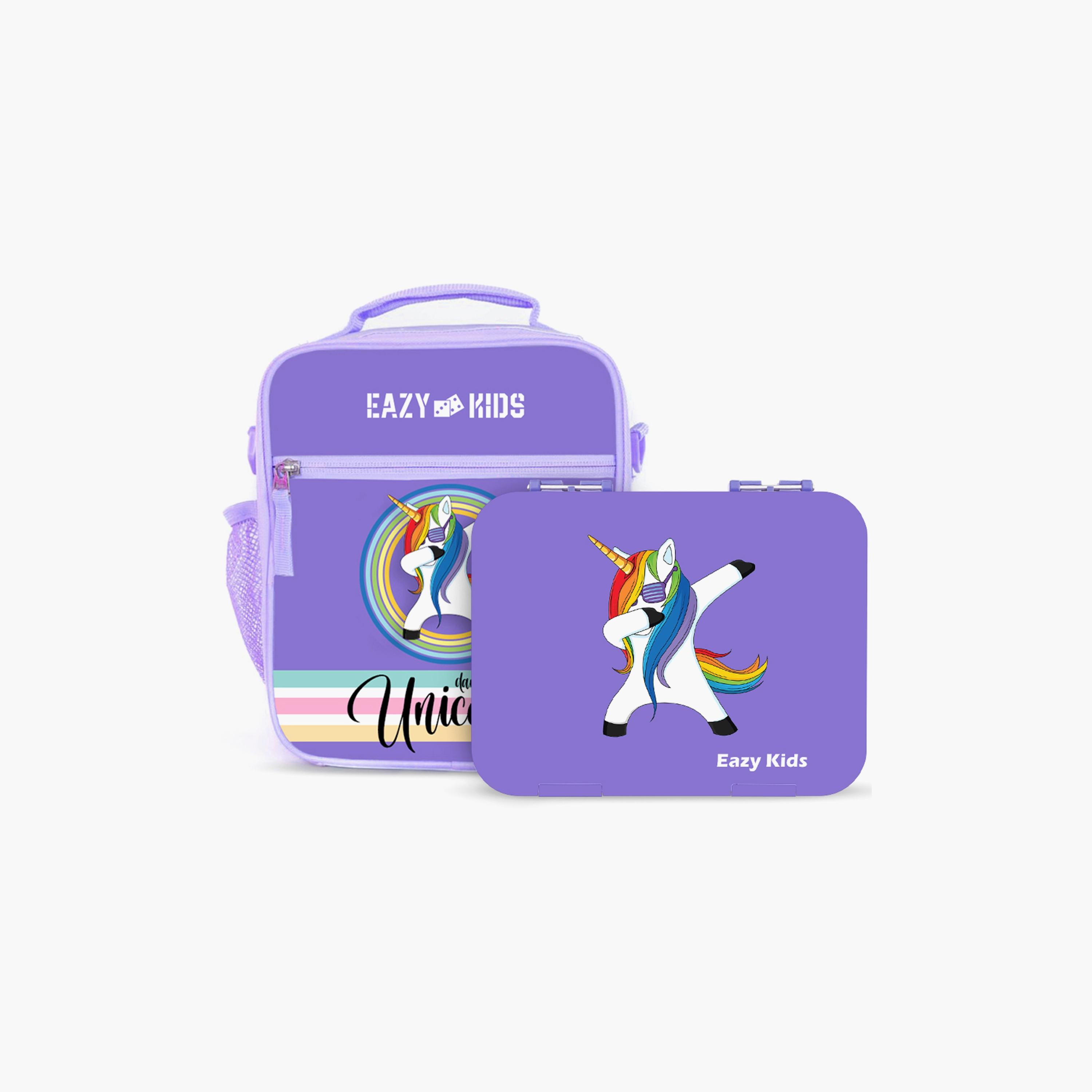 Eazy Kids 6 Compartment Bento Lunch Box - Unicorn Purple-school-lunchessentials-lunchboxes-image-3