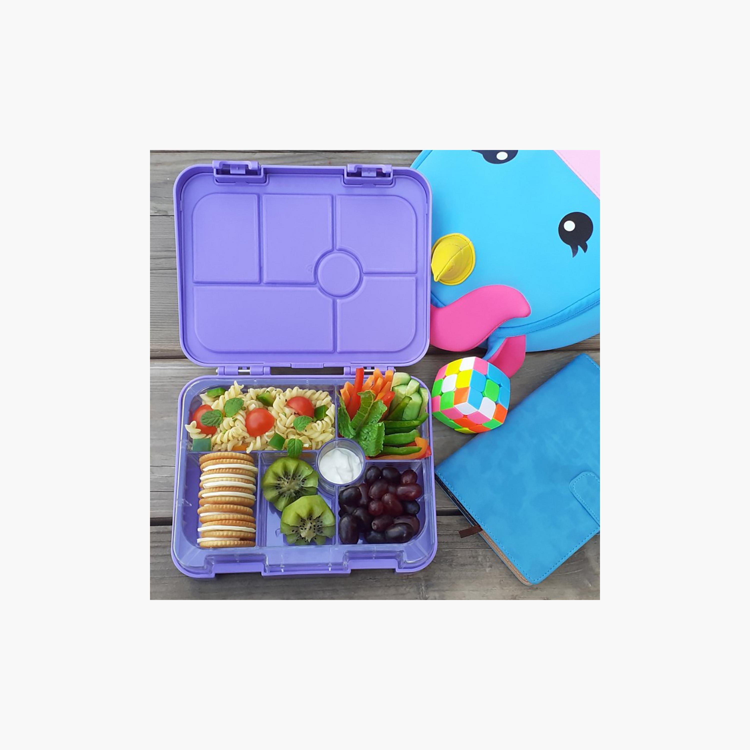 Eazy Kids 6 Compartment Bento Lunch Box - Unicorn Purple-school-lunchessentials-lunchboxes-image-5