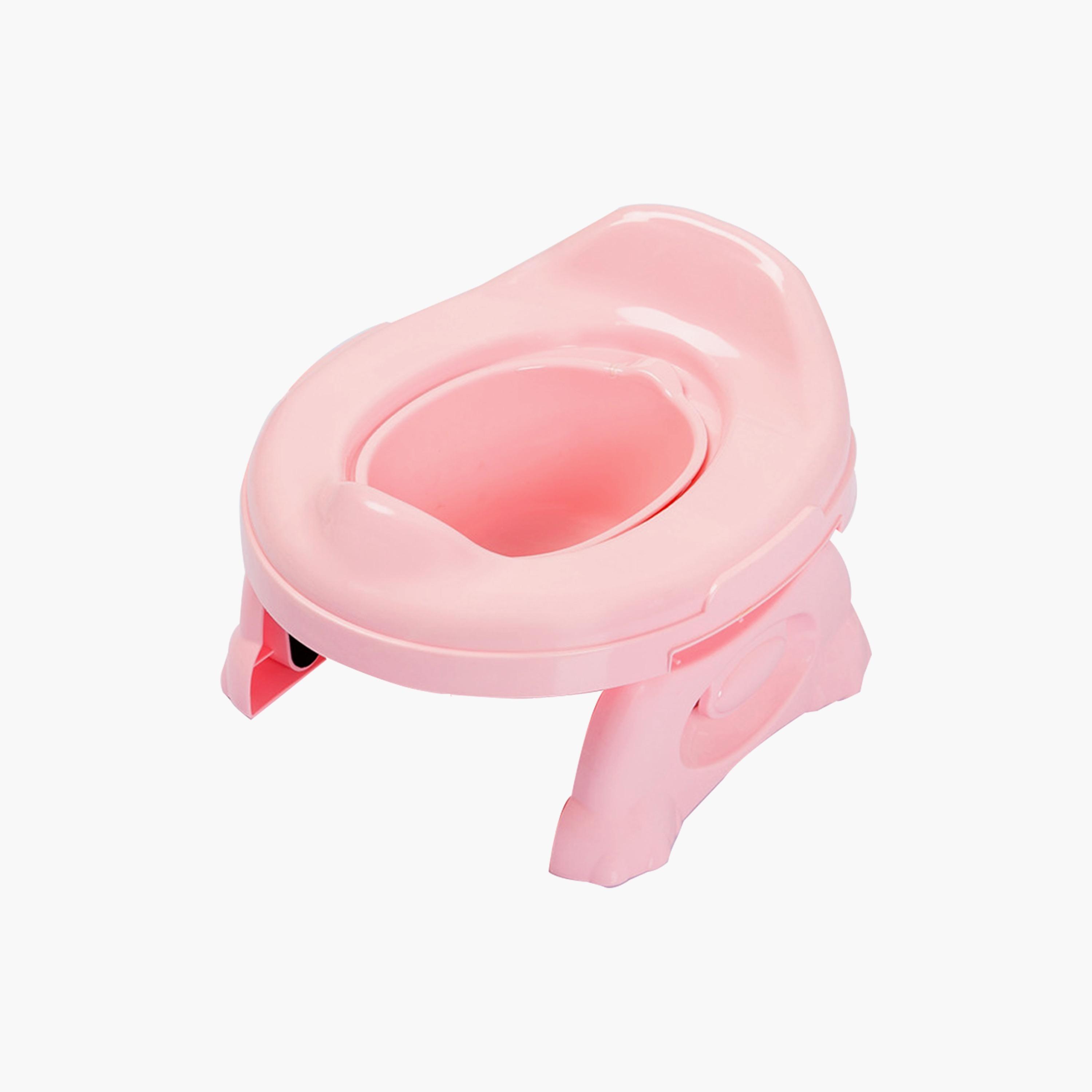 Eazy Kids Travel Portable Potty Trainer - Pink-baby-diapering-pottytraining-image-1