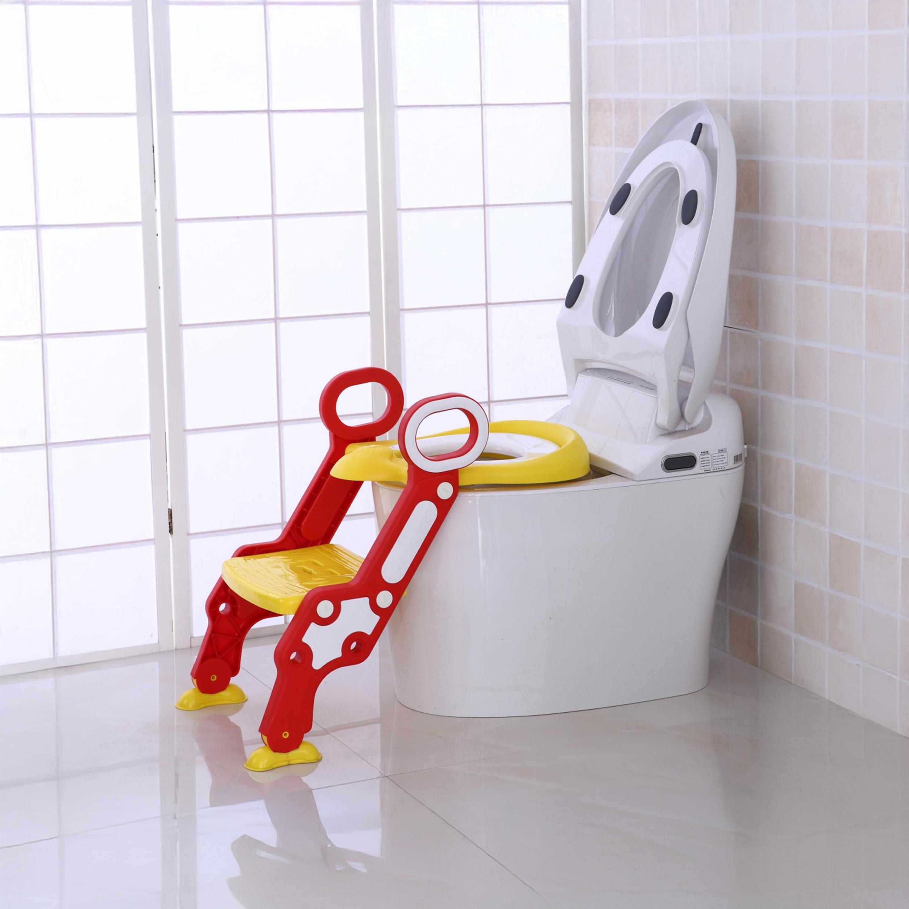 Eazy Kids Step Stool Foldable Potty Trainer Seat- Yellow-baby-diapering-pottytraining-image-2