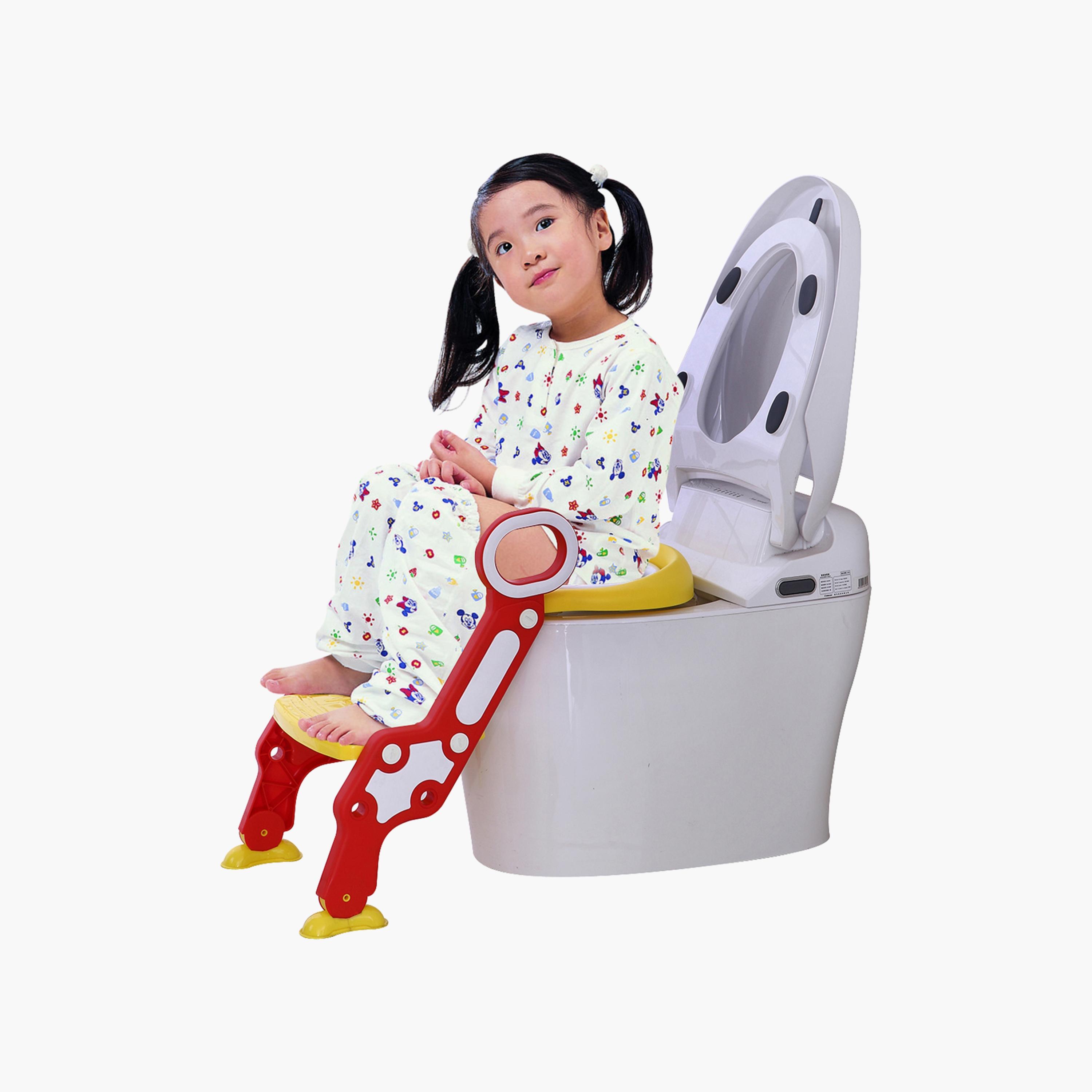 Eazy Kids Step Stool Foldable Potty Trainer Seat- Yellow-baby-diapering-pottytraining-image-3