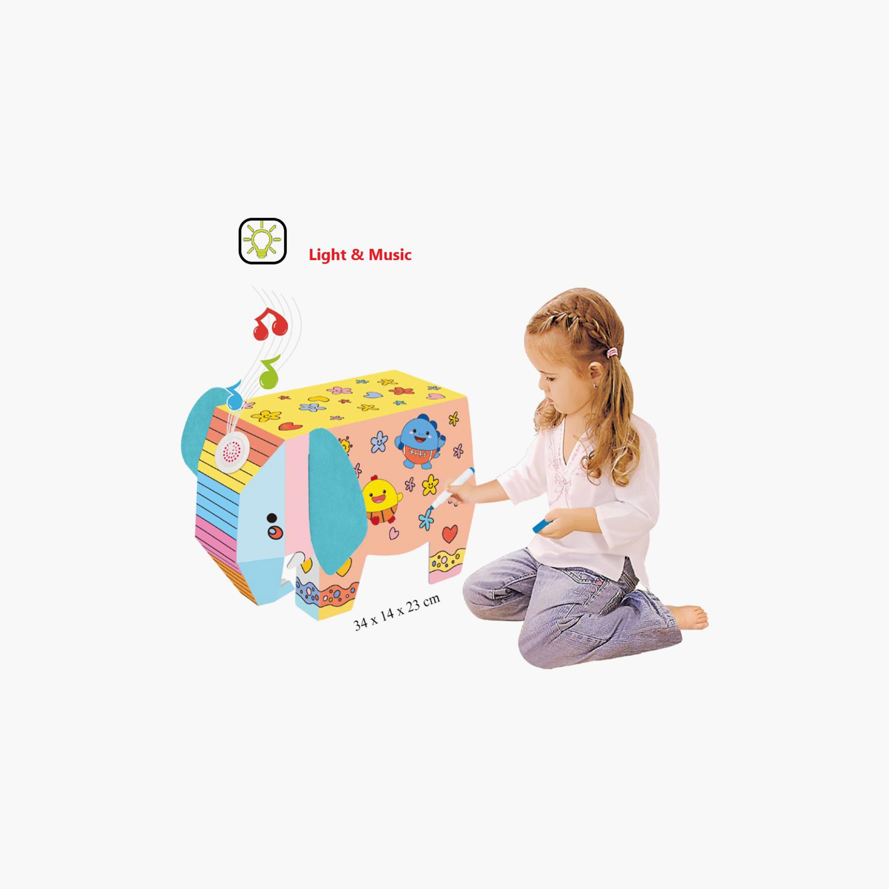 Eazy Kids Diy Doodle Coloring Elephant-school-artsandcrafts-image-1