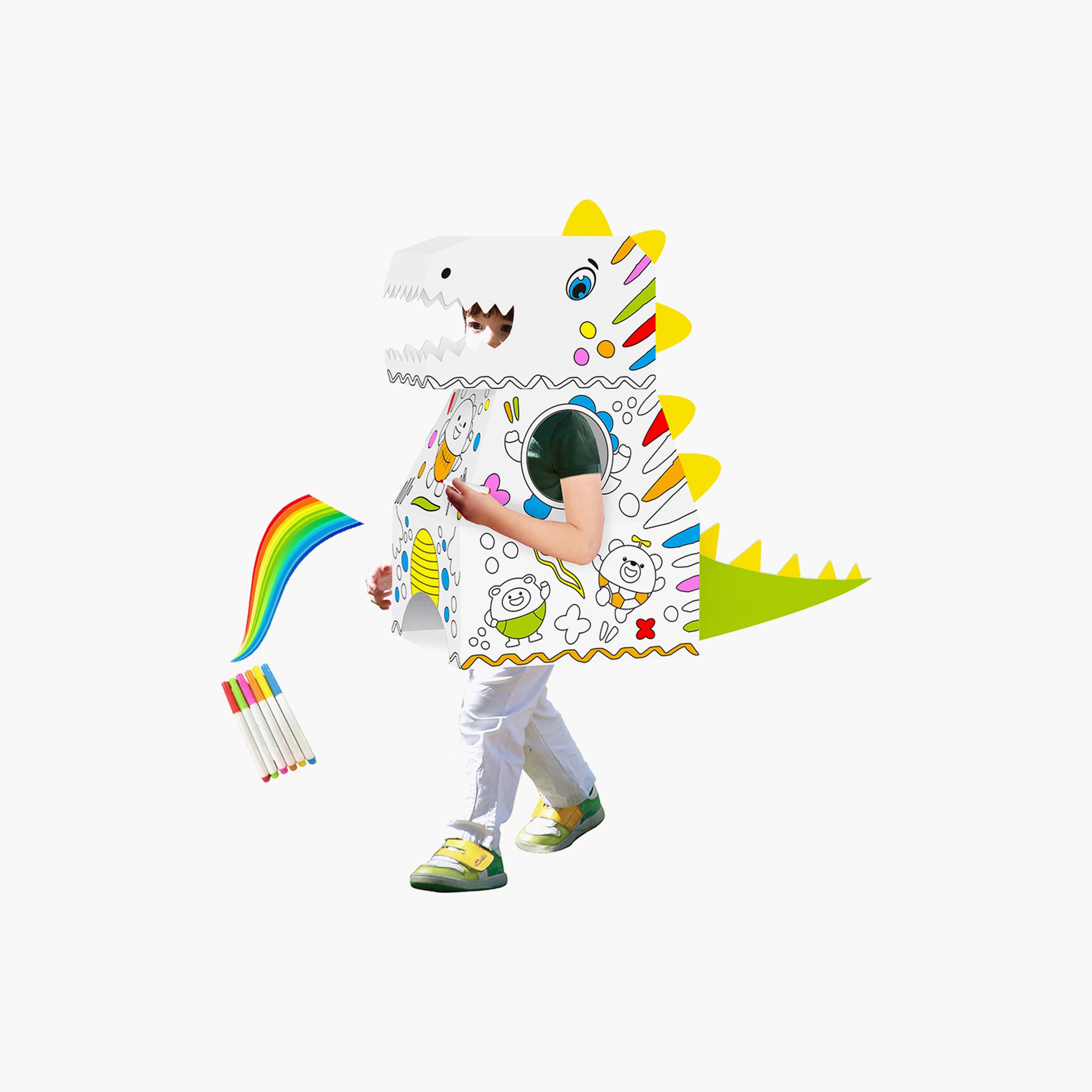 Eazy Kids - Diy Doodle Coloring Wearable Dinosaur-school-artsandcrafts-image-1