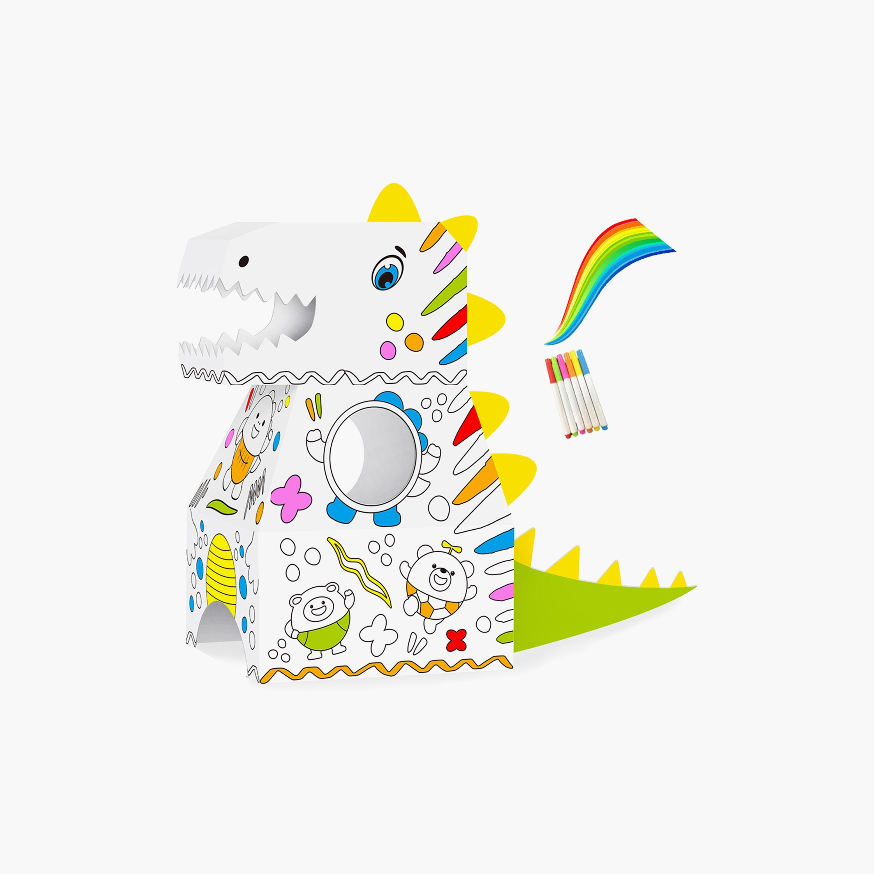 Eazy Kids - Diy Doodle Coloring Wearable Dinosaur-school-artsandcrafts-image-2
