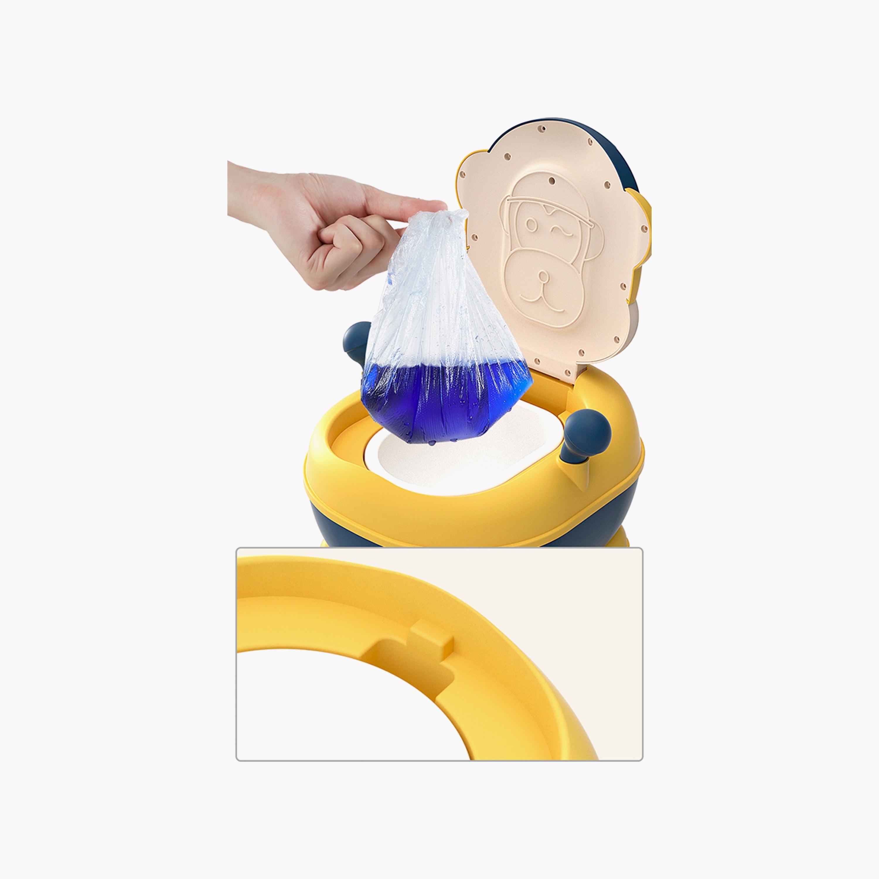 Eazy Kids Monkey Potty - Yellow-baby-diapering-pottytraining-image-5