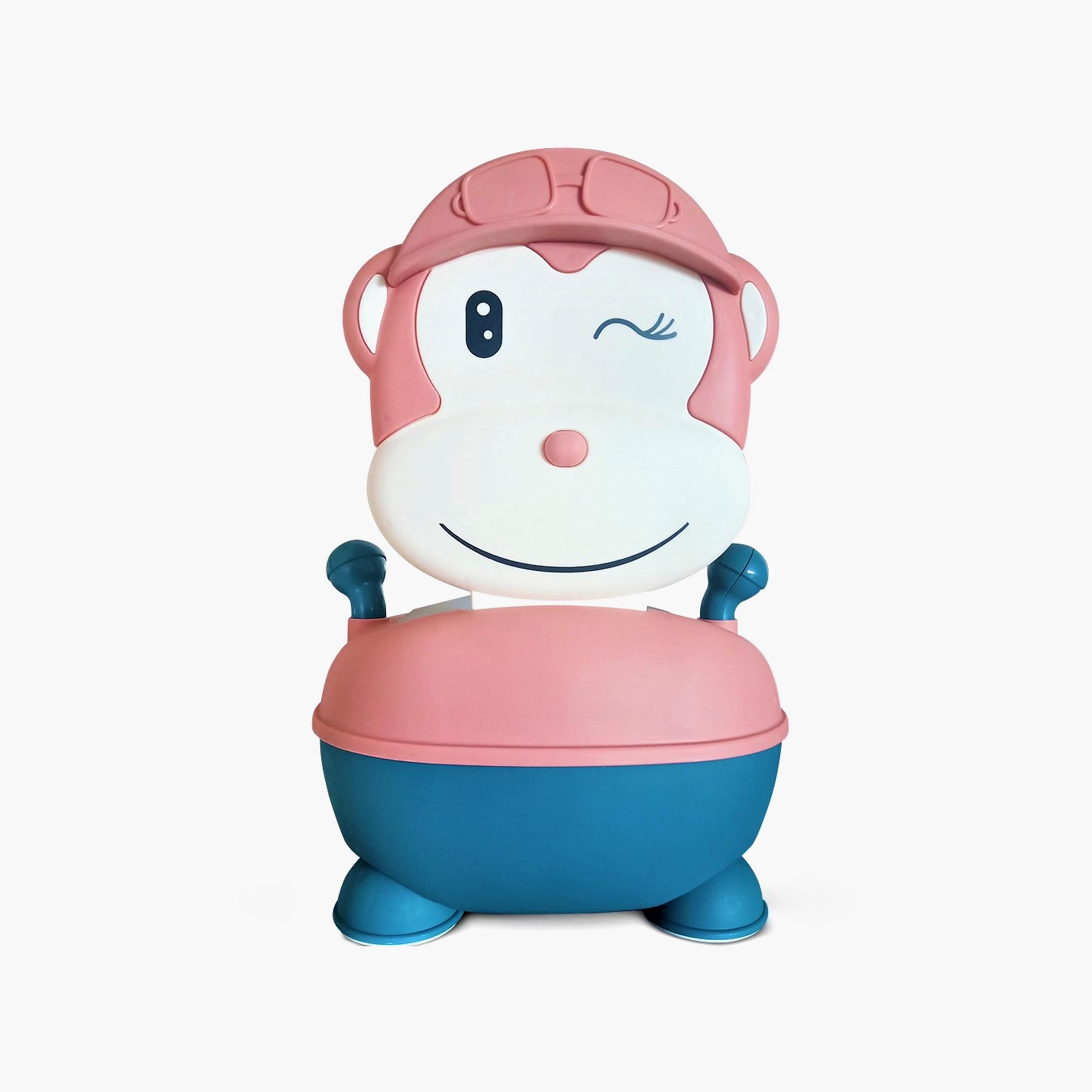 Eazy Kids Monkey Potty - Pink-baby-diapering-pottytraining-image-1