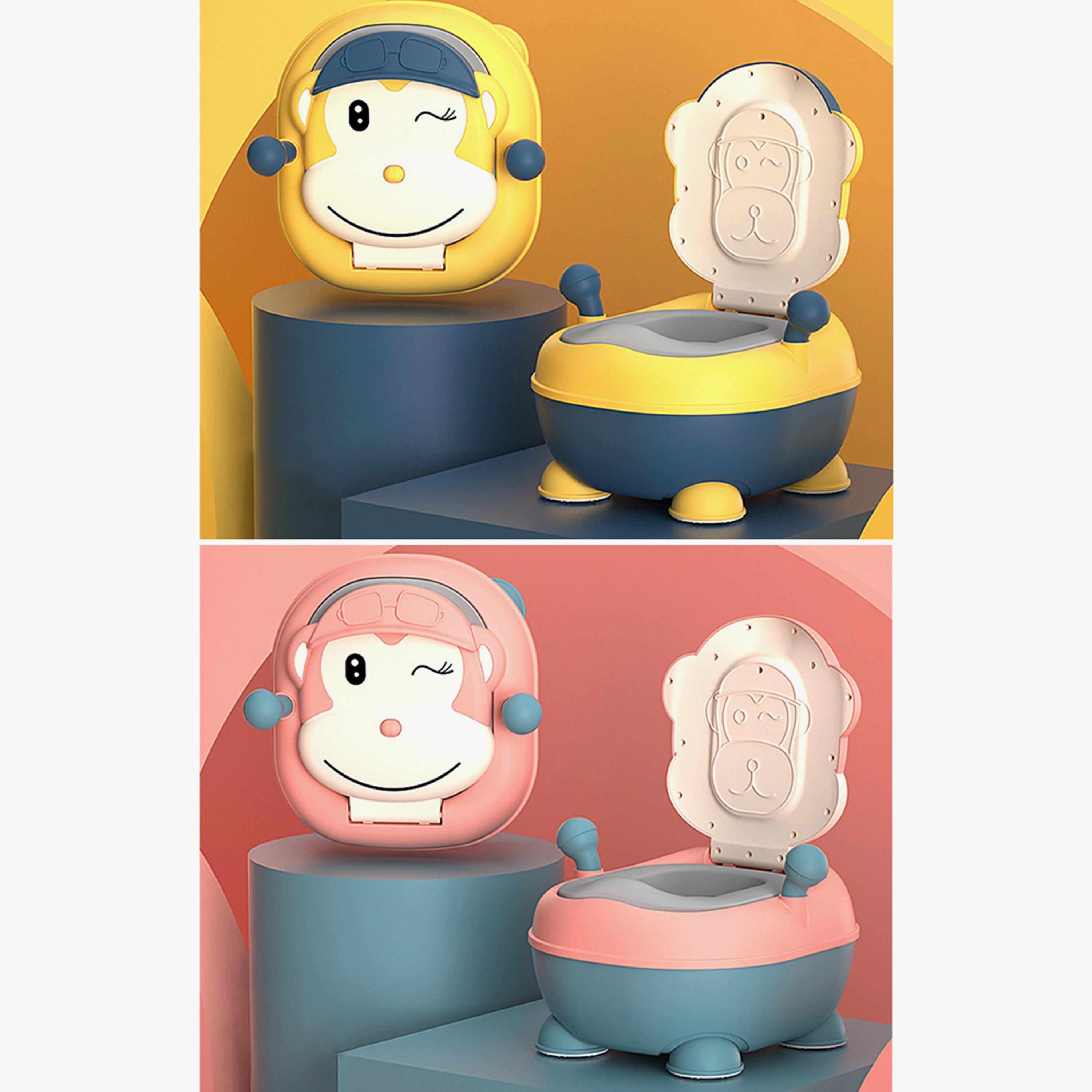 Eazy Kids Monkey Potty - Pink-baby-diapering-pottytraining-image-5