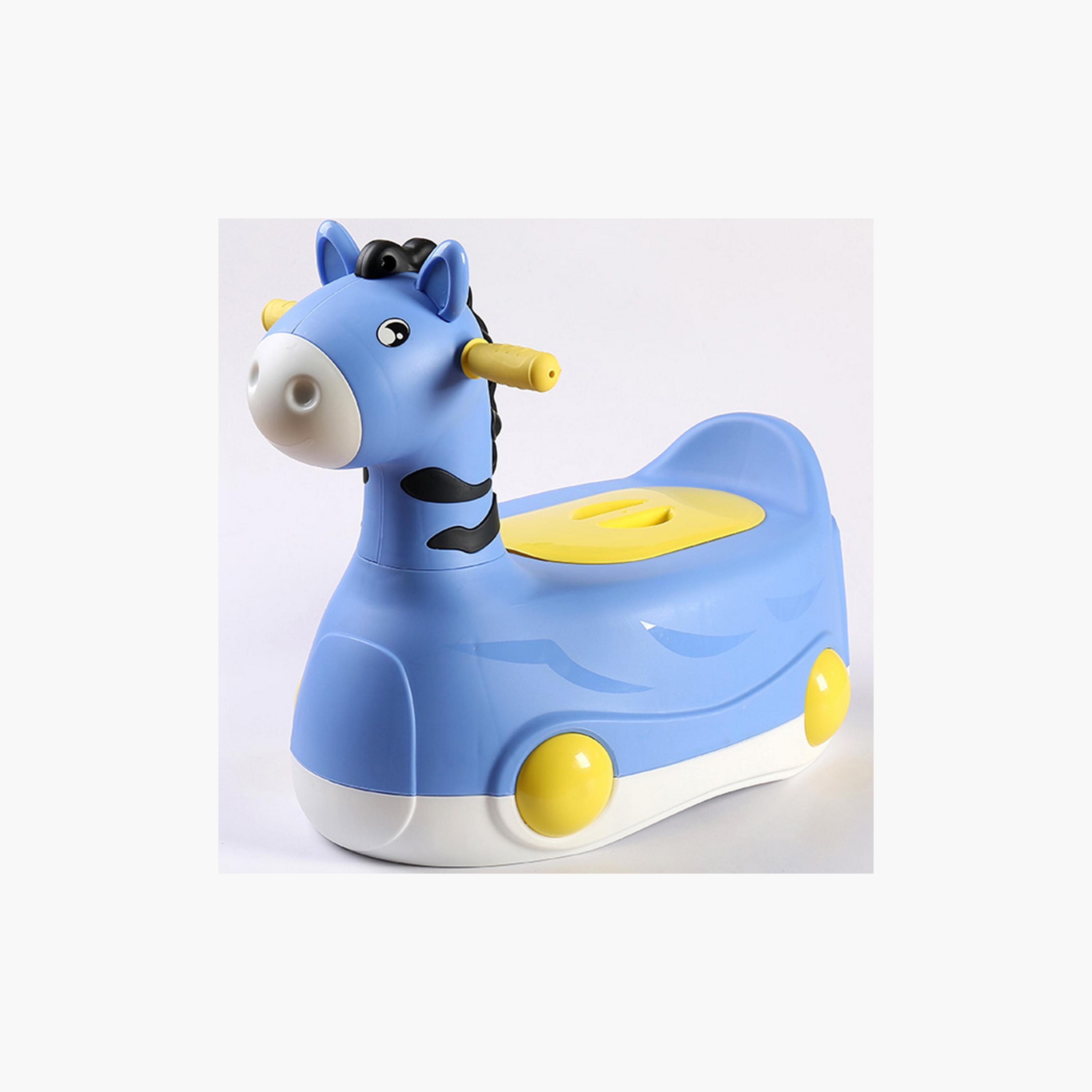Eazy Kids Horse Potty Car - Blue-baby-diapering-pottytraining-image-2