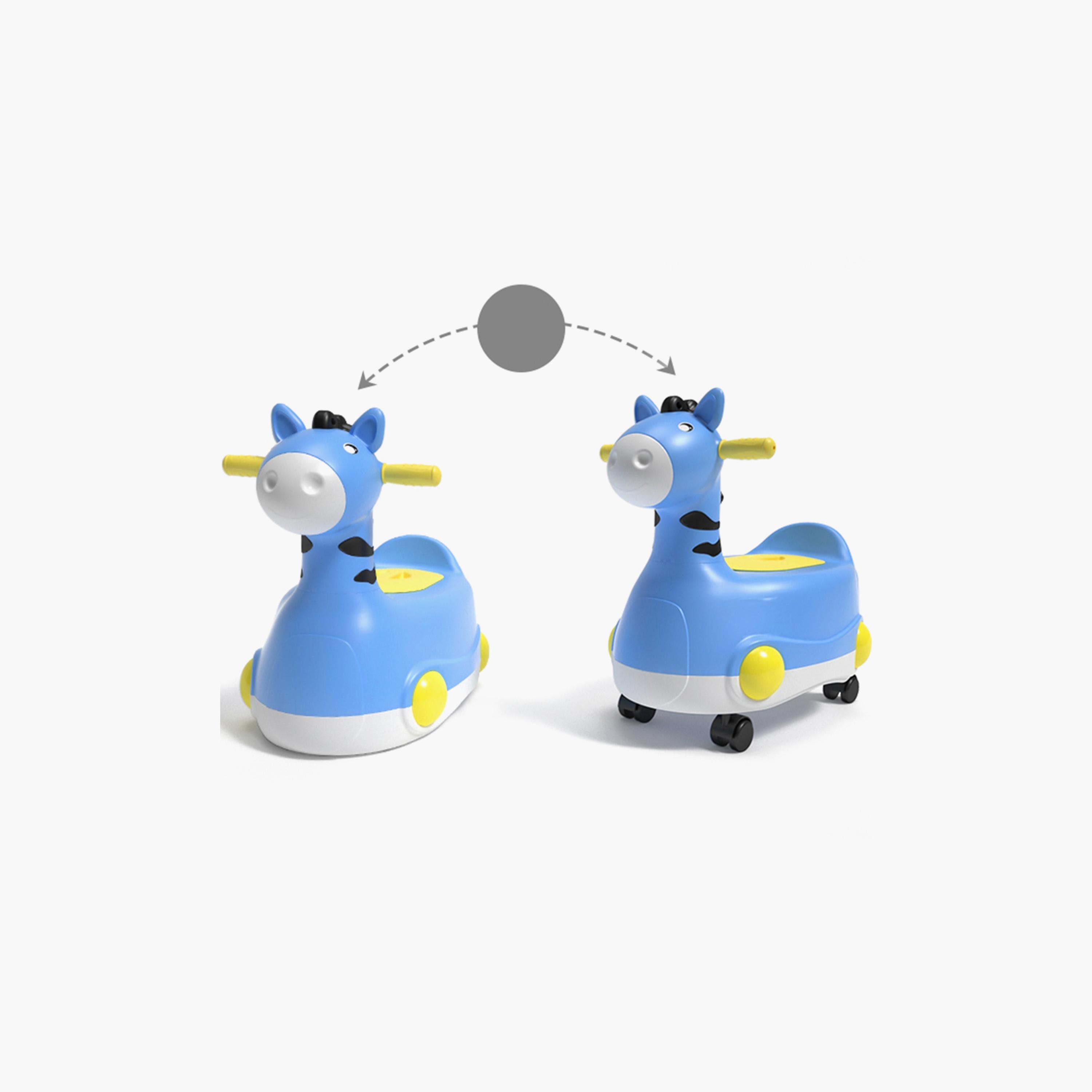 Eazy Kids Horse Potty Car - Blue-baby-diapering-pottytraining-image-3