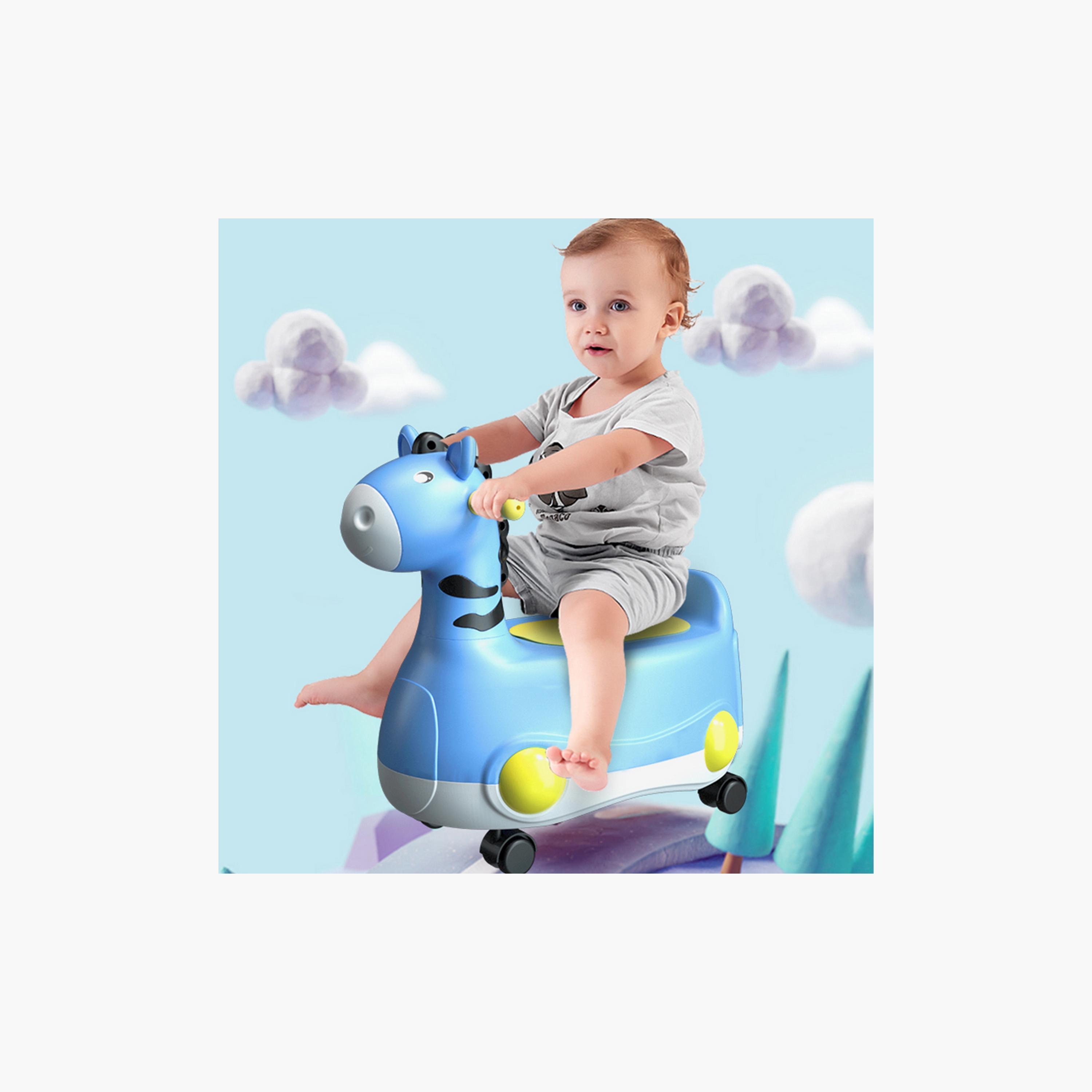 Eazy Kids Horse Potty Car - Blue-baby-diapering-pottytraining-image-4