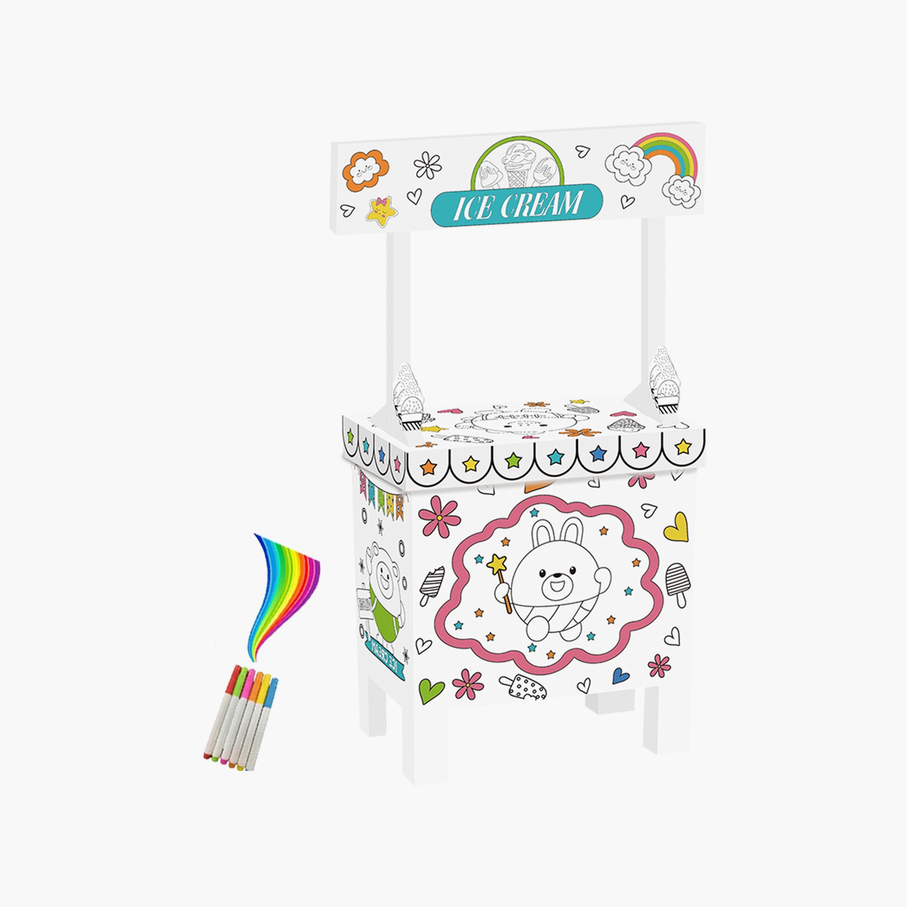 Eazy Kids - Doodle Art And Craft Coloring Ice Cream Shop-school-artsandcrafts-image-3