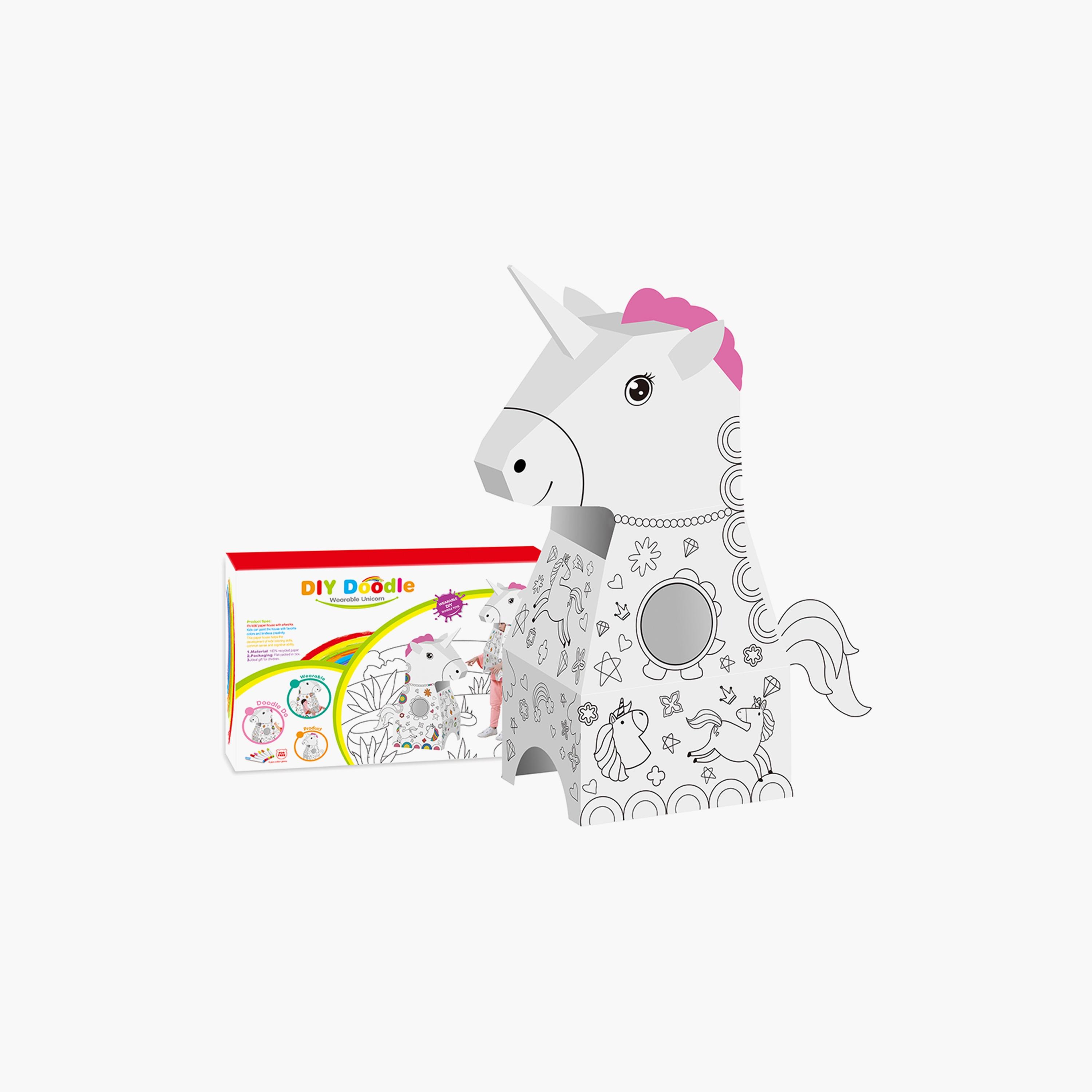 Eazy Kids - Doodle Art & Craft Coloring Wearable Unicorn-school-artsandcrafts-image-4