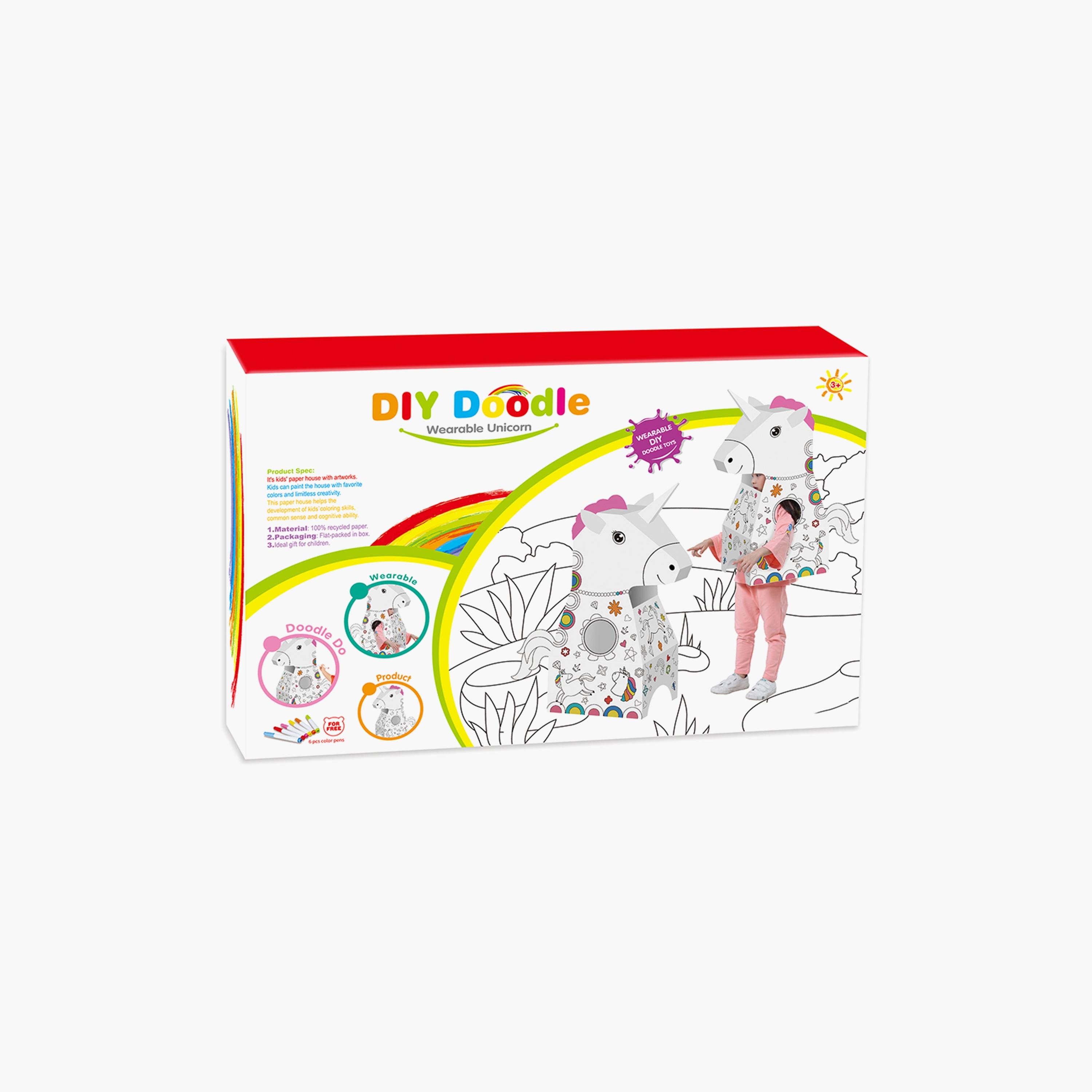 Eazy Kids - Doodle Art & Craft Coloring Wearable Unicorn-school-artsandcrafts-image-5