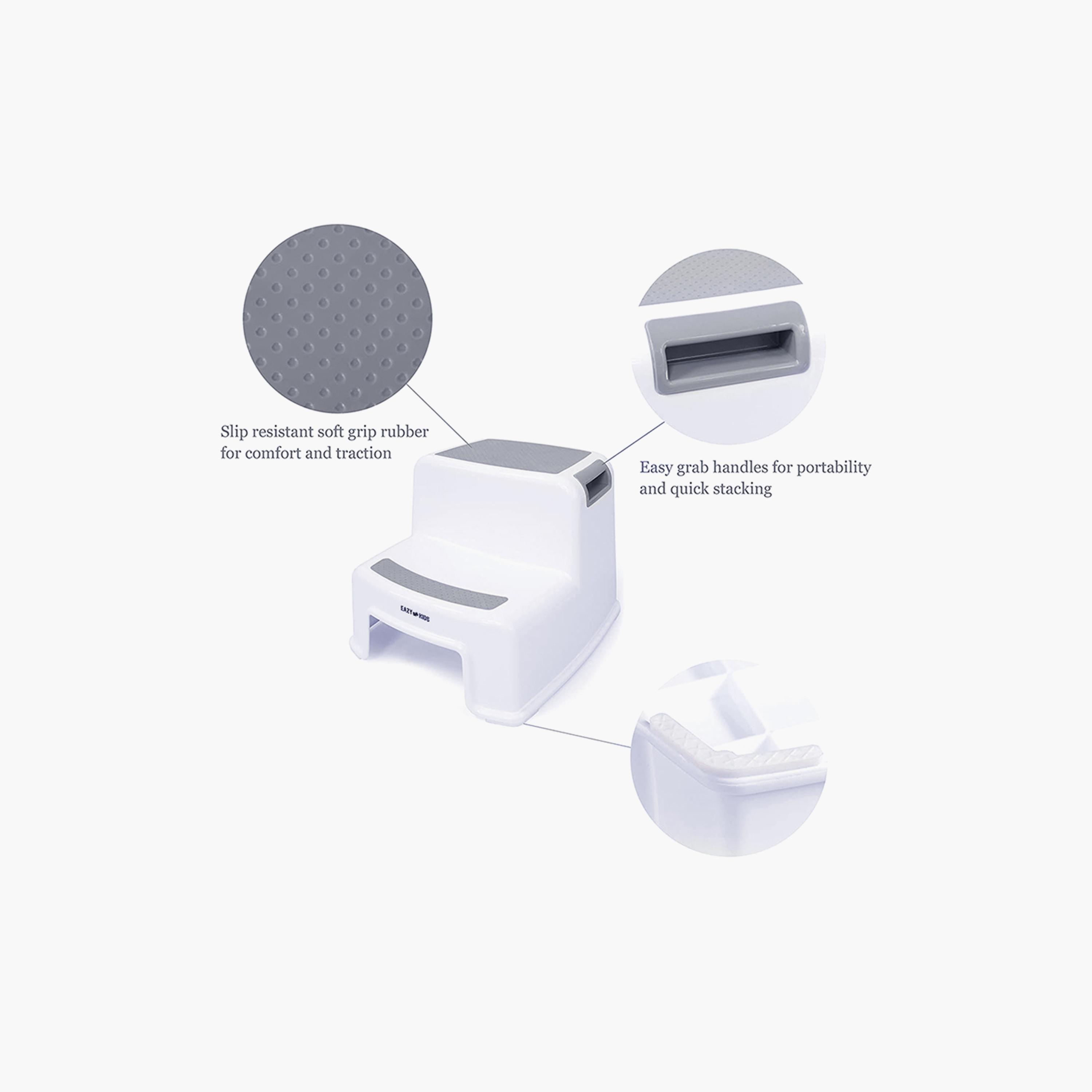 Eazy Kids - Step Stool - Grey-baby-diapering-pottytraining-image-5