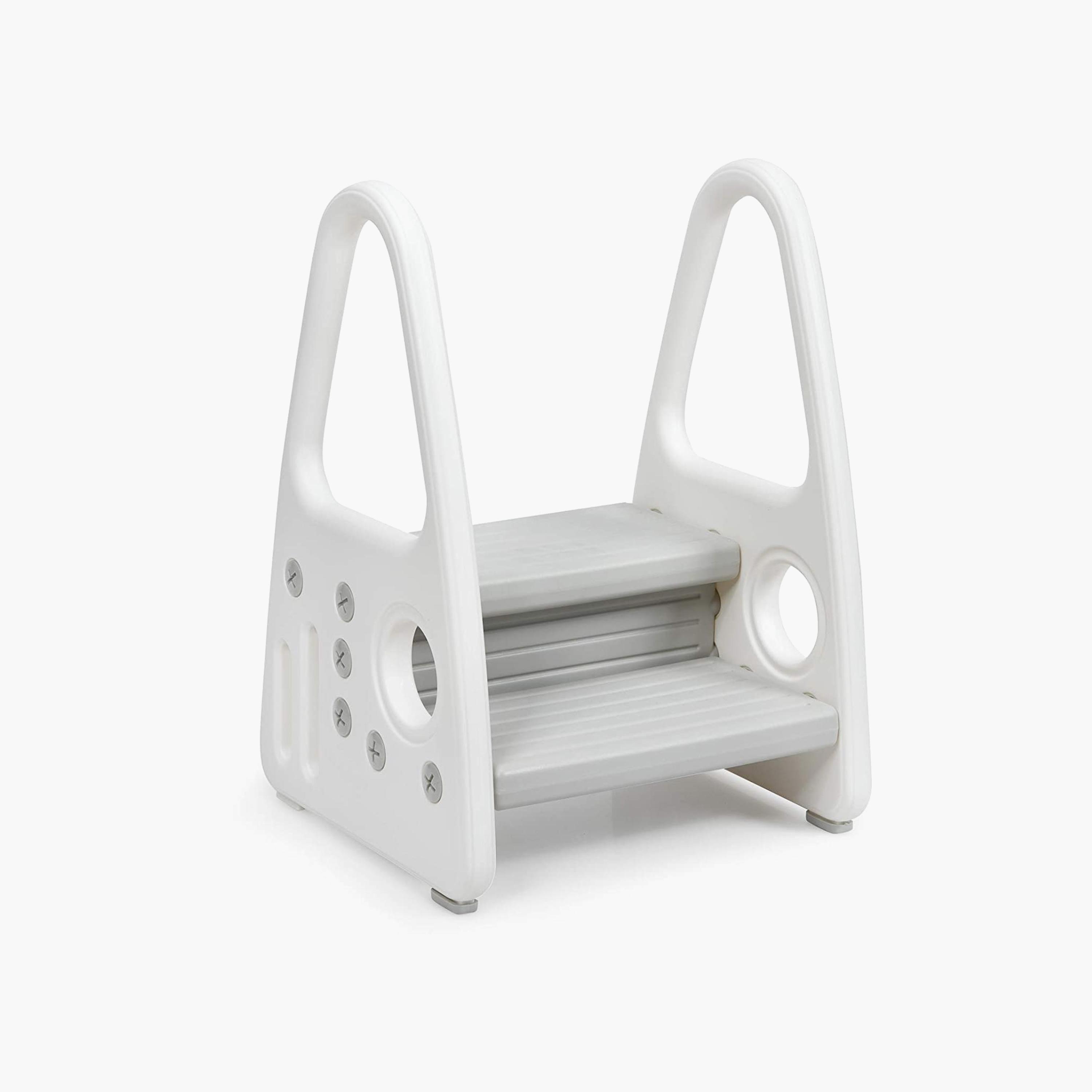 Eazy Kids 2 Step Stool - Grey-baby-diapering-pottytraining-image-2