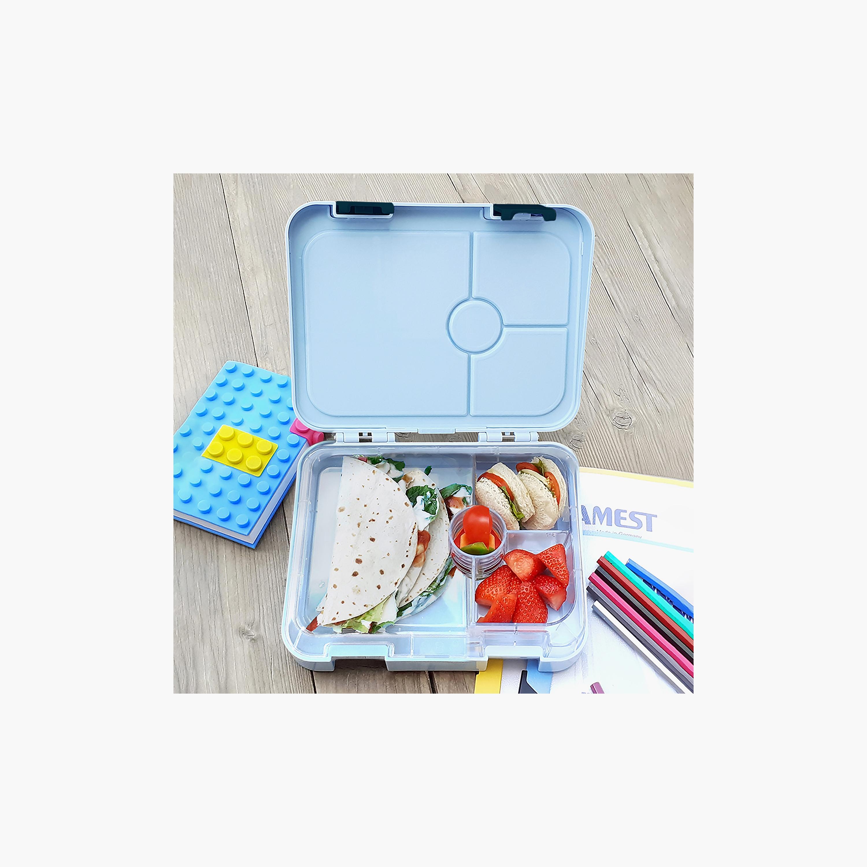 Eazy Kids 4 Compartment Bento Lunch Box - Shark Blue-school-lunchessentials-lunchboxes-image-4