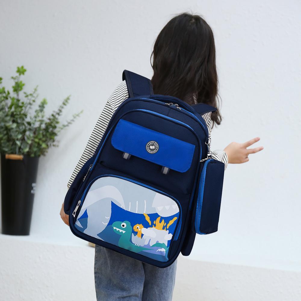 Buy Eazy Kids Dino School Bag W T Pencil Case Dark Blue Online Babyshop UAE