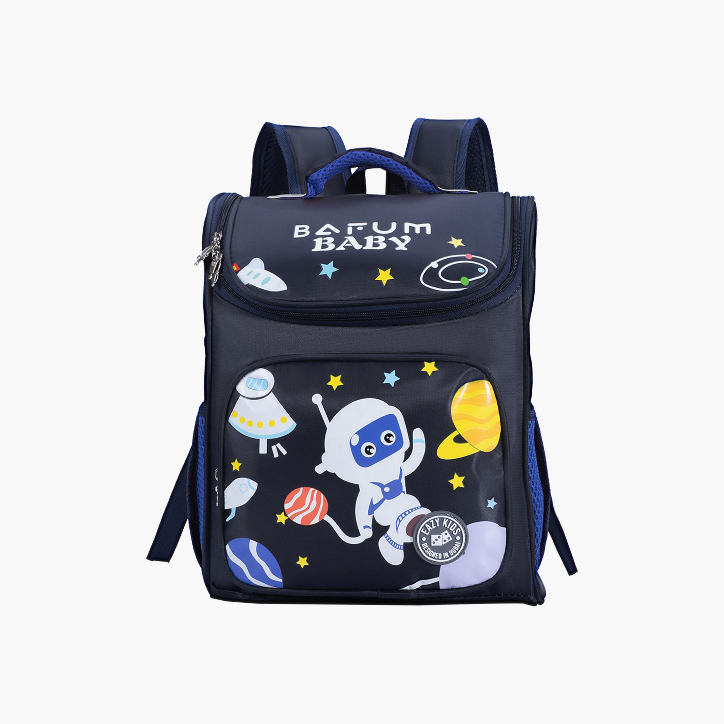 Eazy Kids Astronaut School Bag - Blue-school-bagsandbackpacks-backpacks-image-1