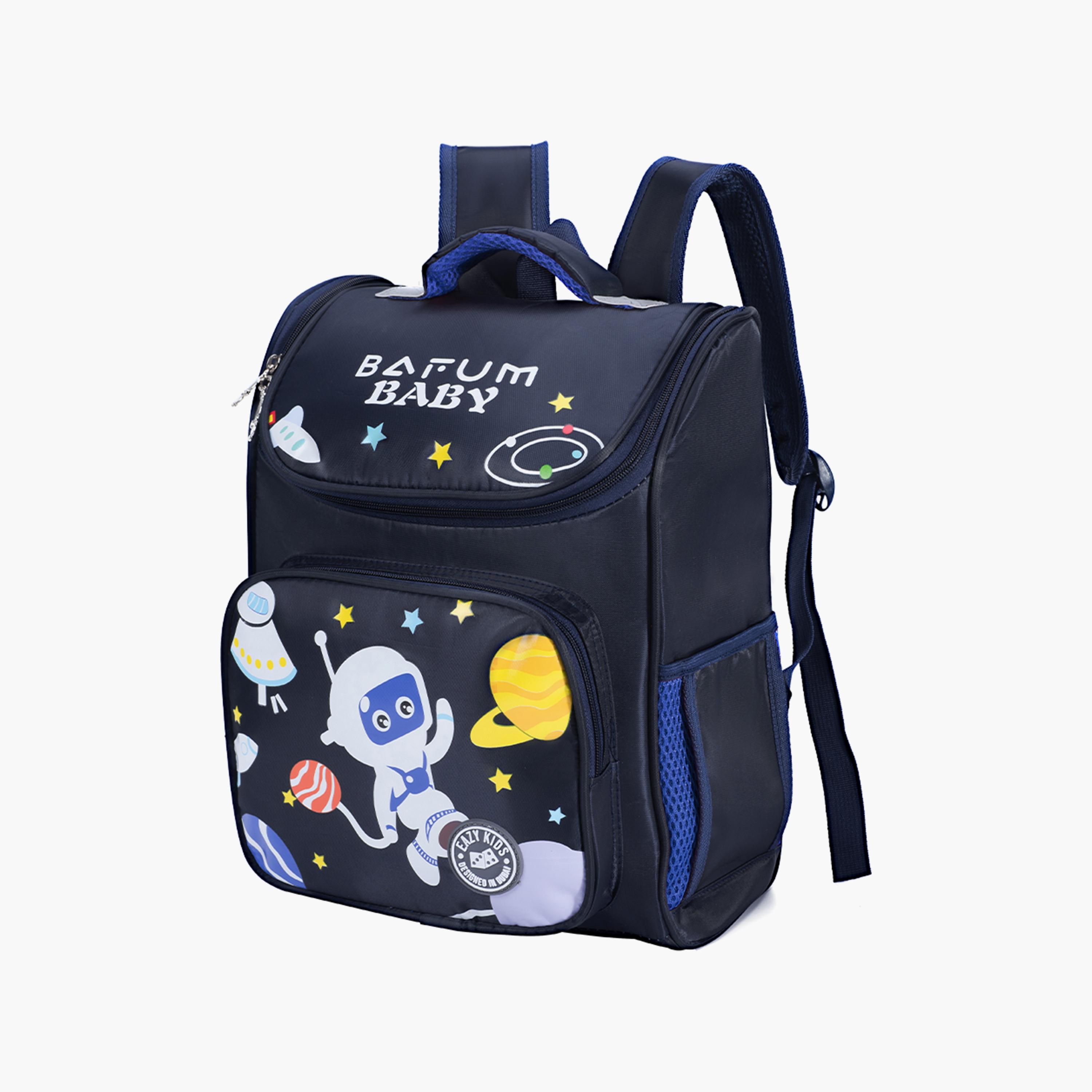 Eazy Kids Astronaut School Bag - Blue-school-bagsandbackpacks-backpacks-image-3