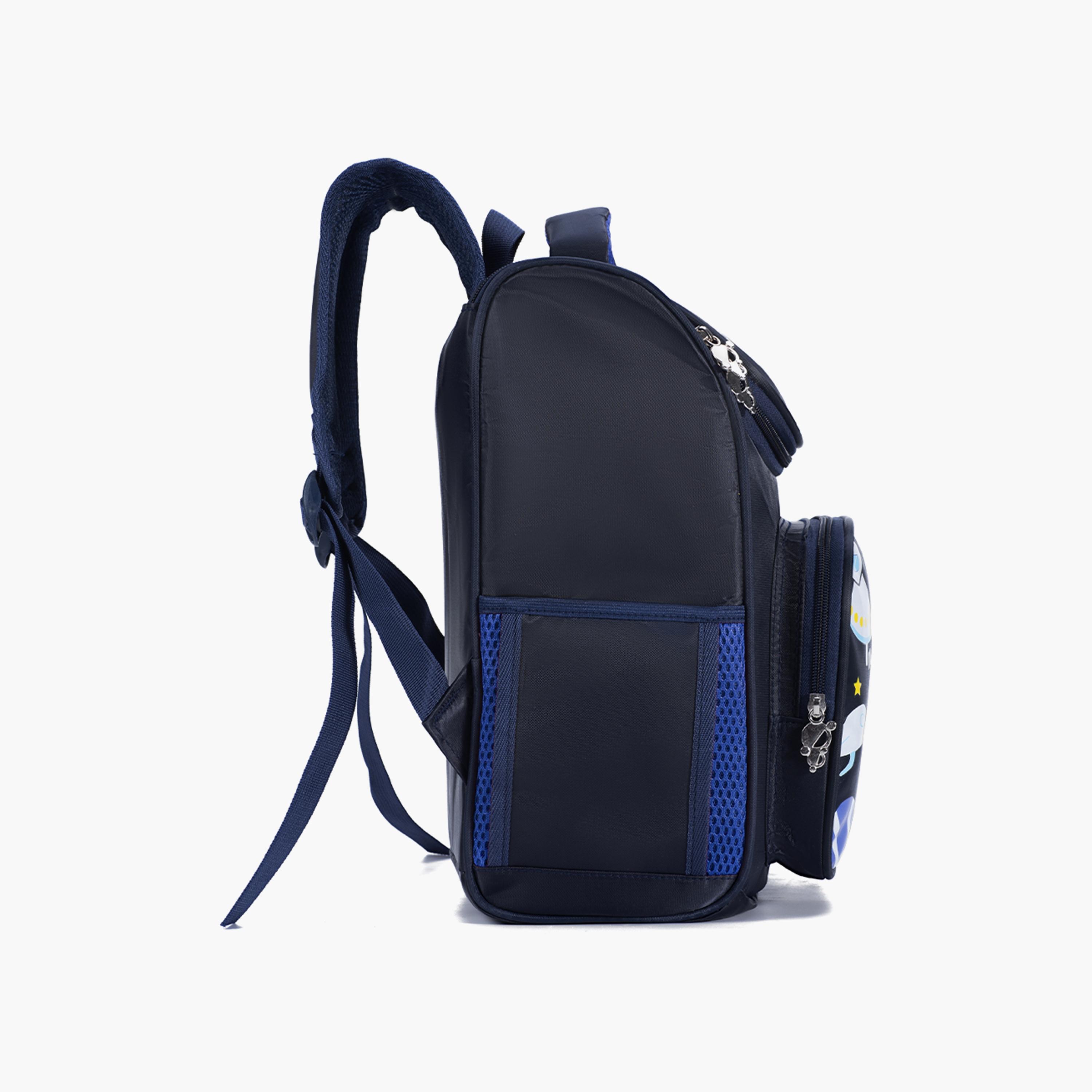 Eazy Kids Astronaut School Bag - Blue-school-bagsandbackpacks-backpacks-image-5