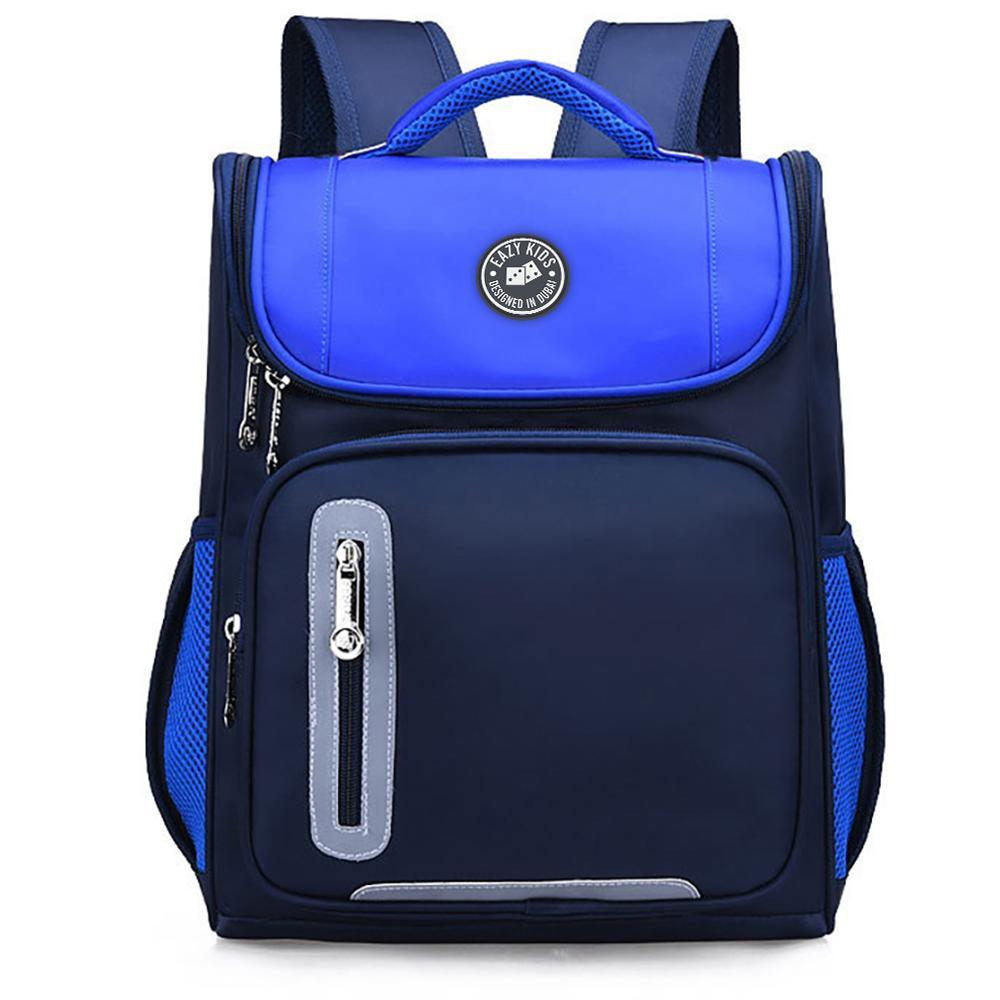 Eazy Kids Ergonomic School Bag - Blue-school-bagsandbackpacks-backpacks-image-1
