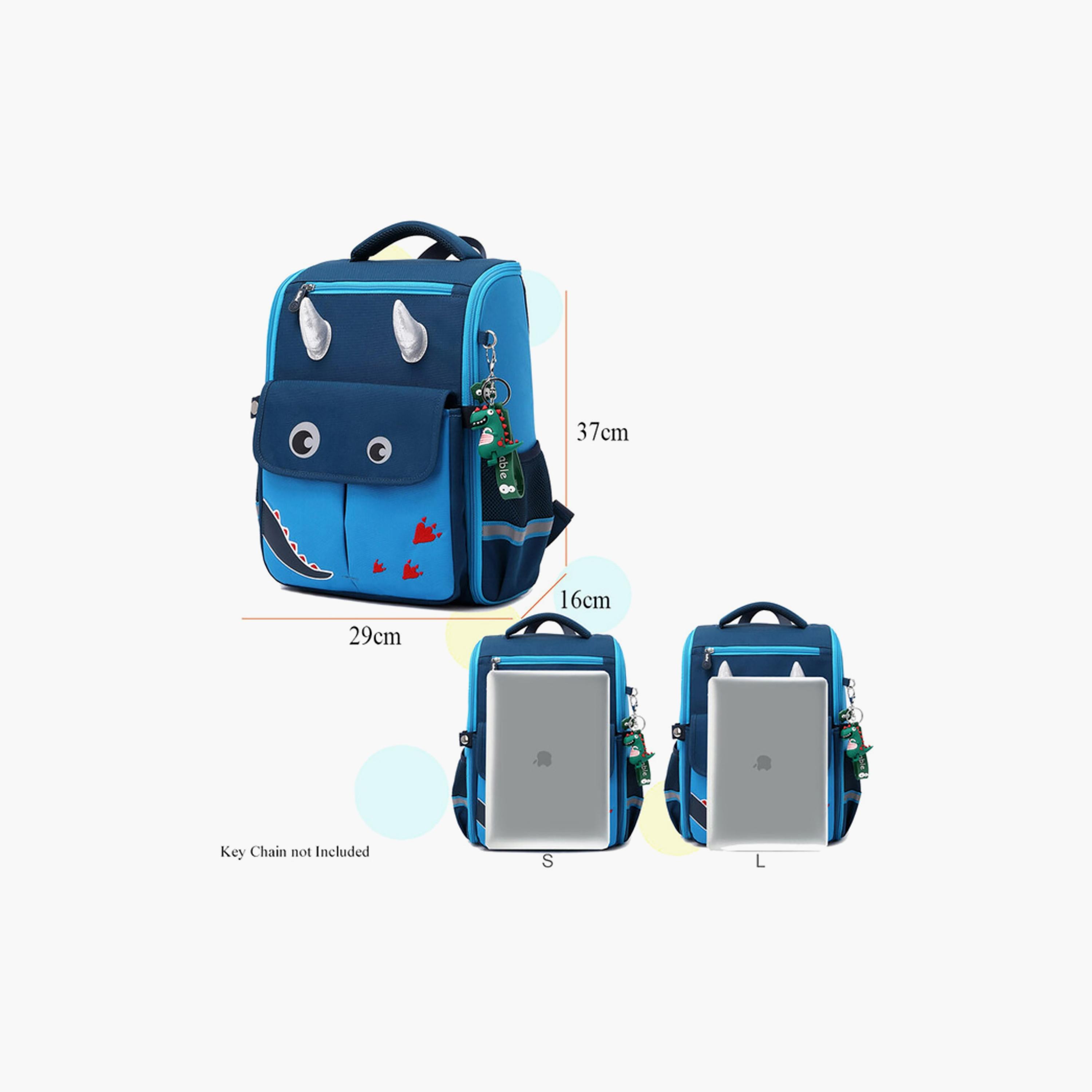 حقيبة الظهر المدرسية الديناصور من إيزي كيدز - ازرق-school-bagsandbackpacks-backpacks-image-3