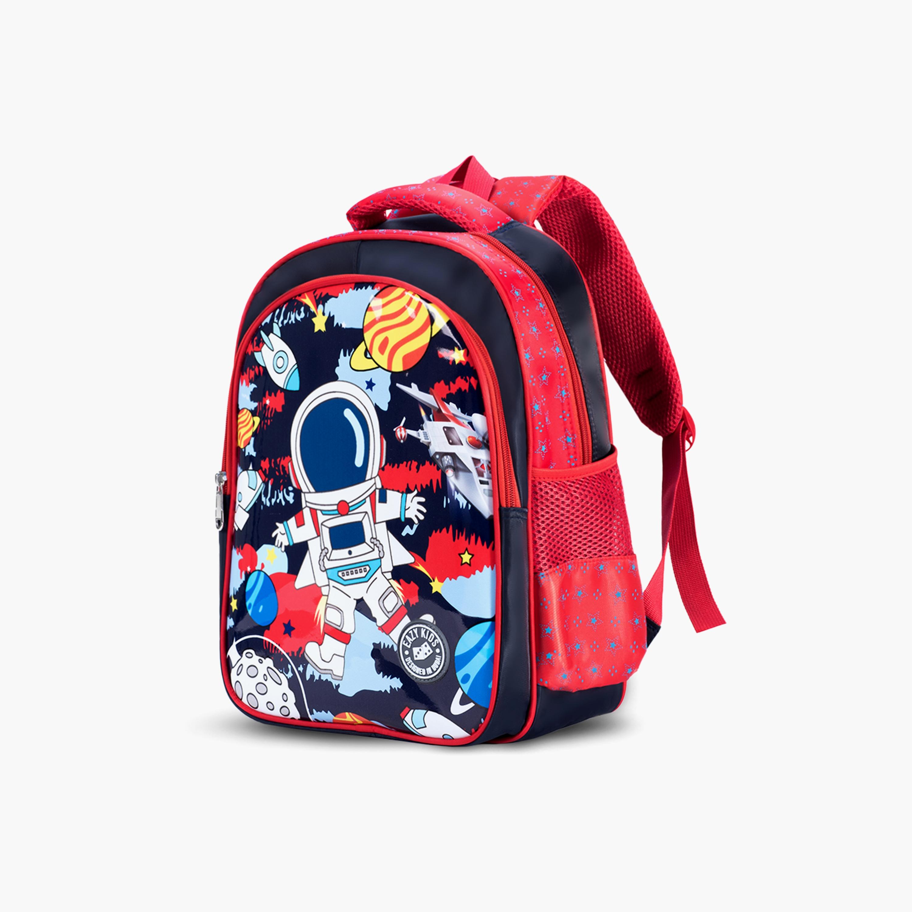 Eazy Kids Astronaut School Bag - Red-school-bagsandbackpacks-backpacks-image-3