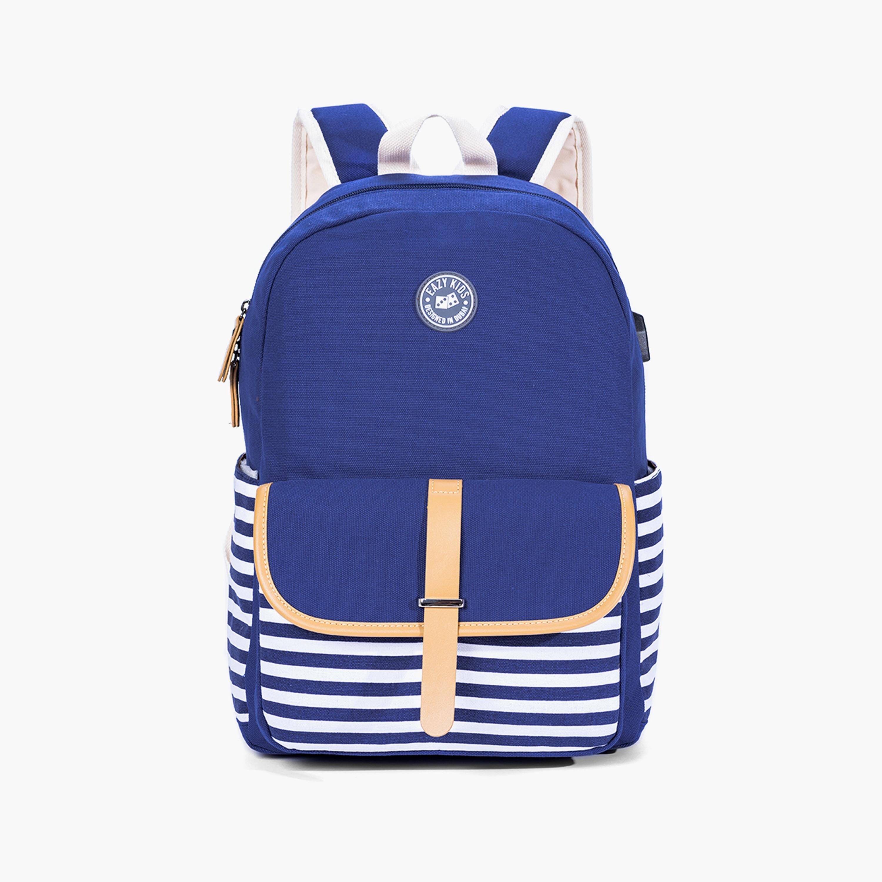 Eazy Kids Classic School Bag - Blue-school-bagsandbackpacks-backpacks-image-1