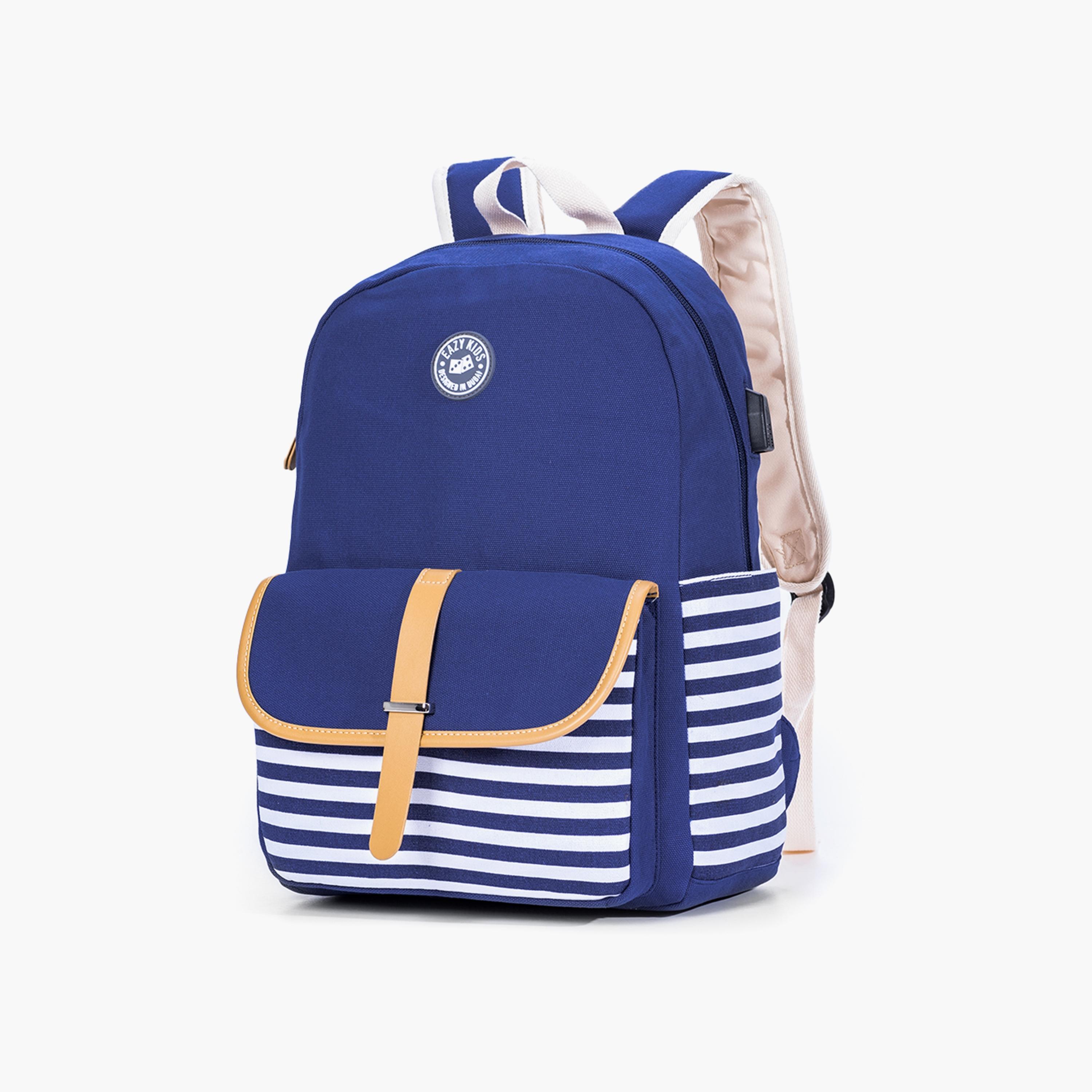 Eazy Kids Classic School Bag - Blue-school-bagsandbackpacks-backpacks-image-3