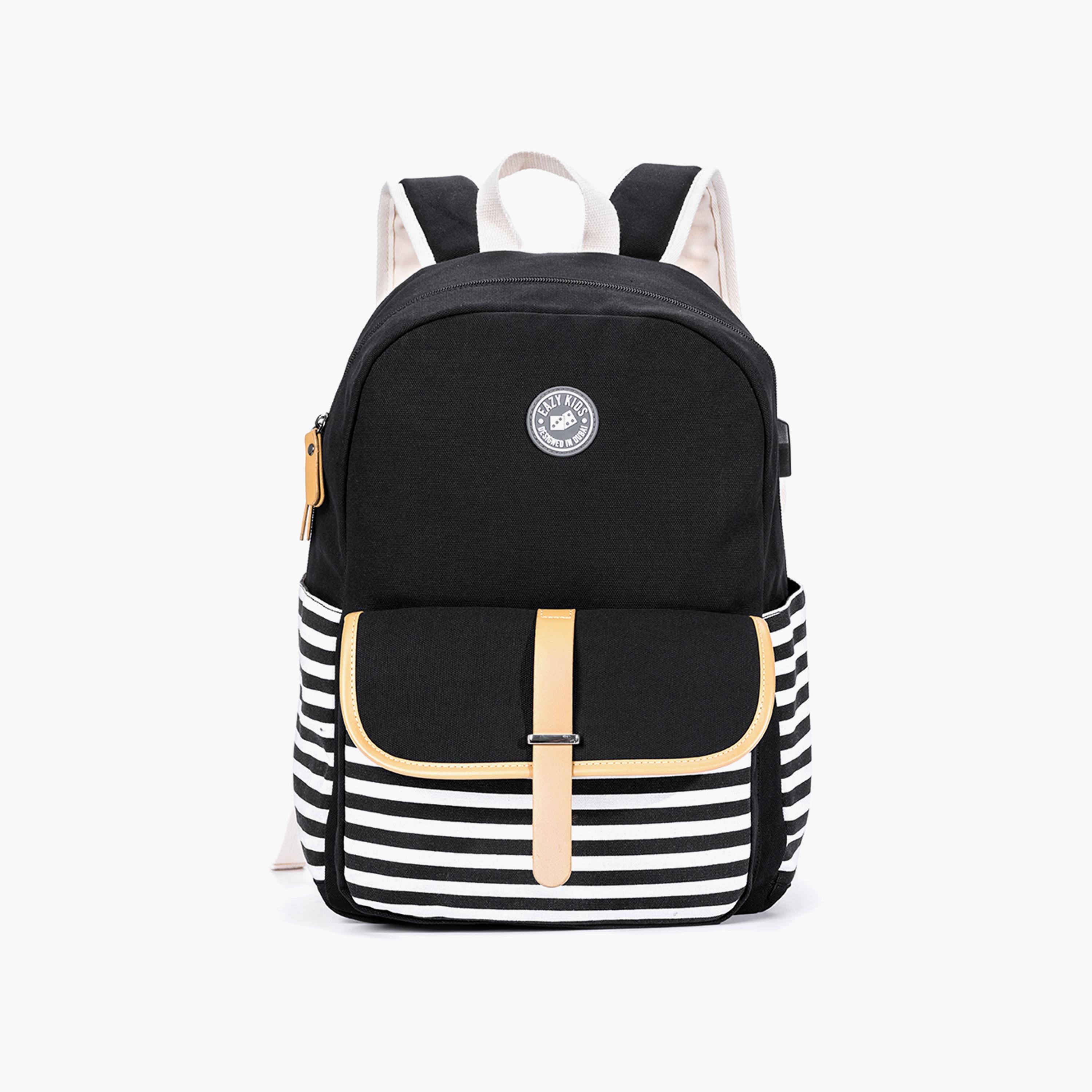 حقيبة المدرسة الكِلاسيكية من إيزي كيدز - أسود-school-bagsandbackpacks-backpacks-image-1