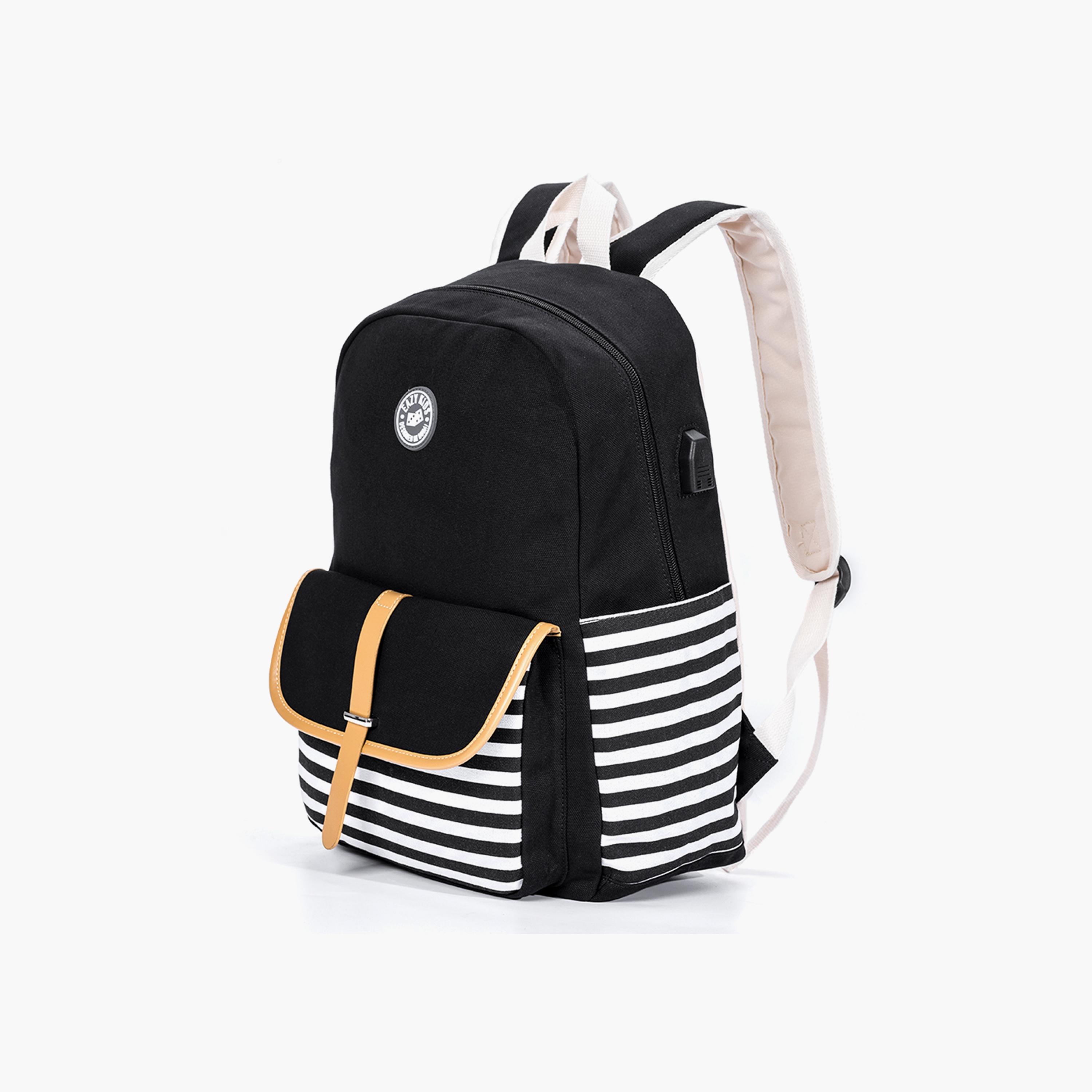 حقيبة المدرسة الكِلاسيكية من إيزي كيدز - أسود-school-bagsandbackpacks-backpacks-image-4