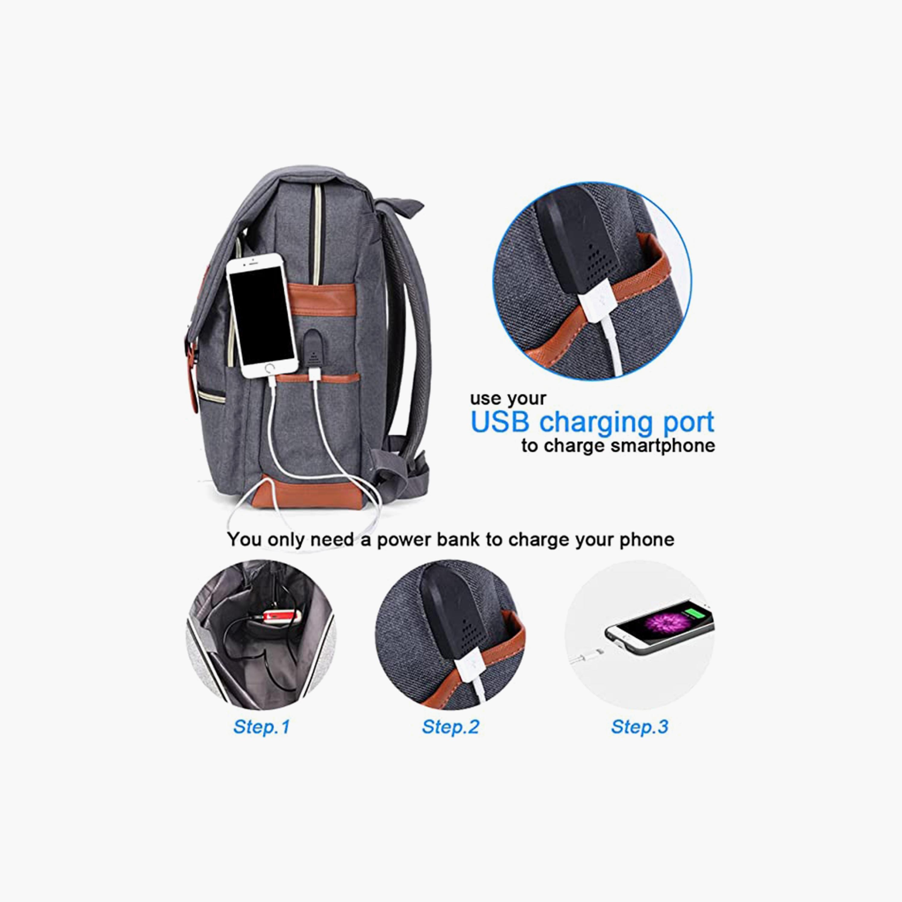 حقيبة مدرسة من إيزي كيدز - رمادي-school-bagsandbackpacks-backpacks-image-5