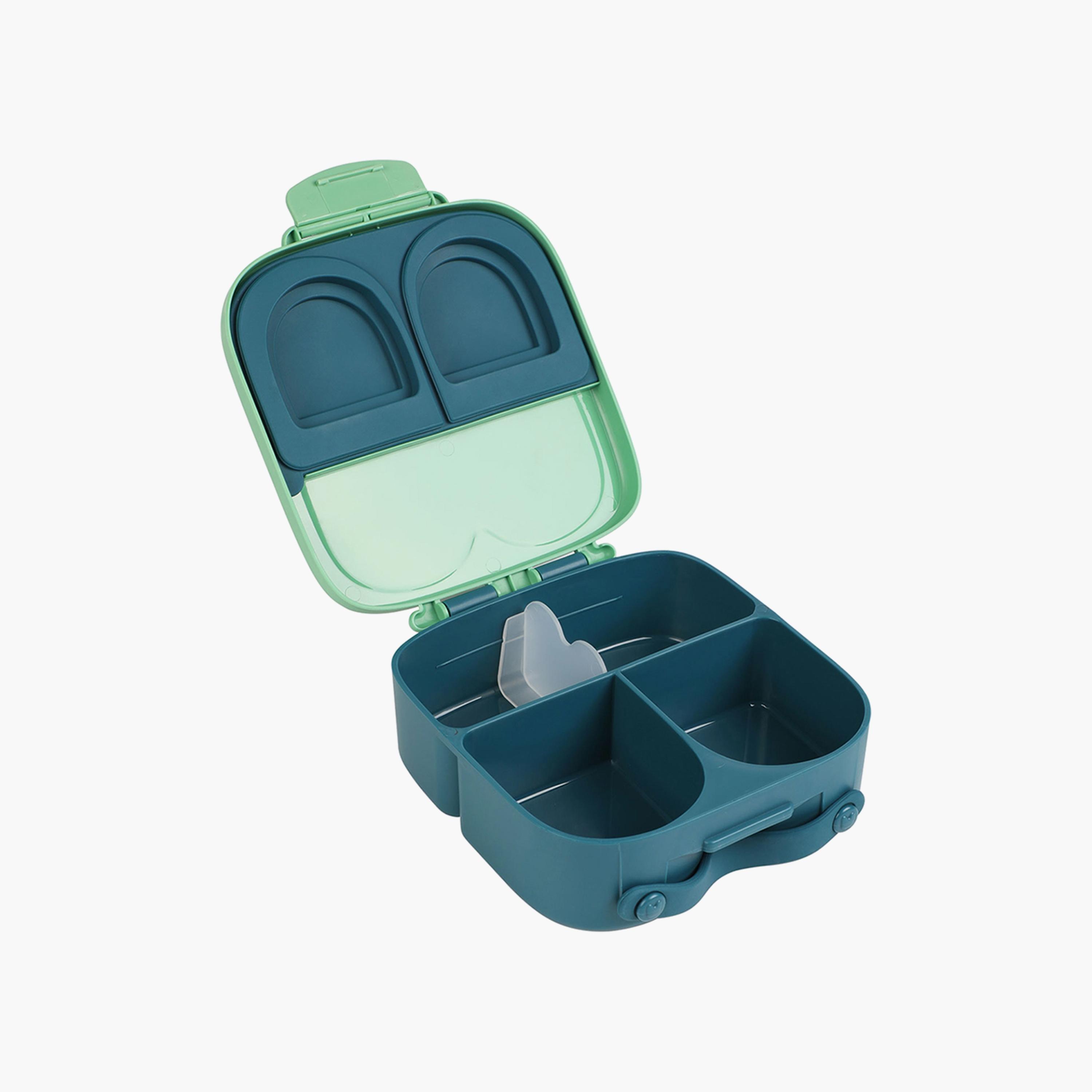 Eazy Kids Bento Lunch Box with Handle - Green-school-lunchessentials-lunchboxes-image-2