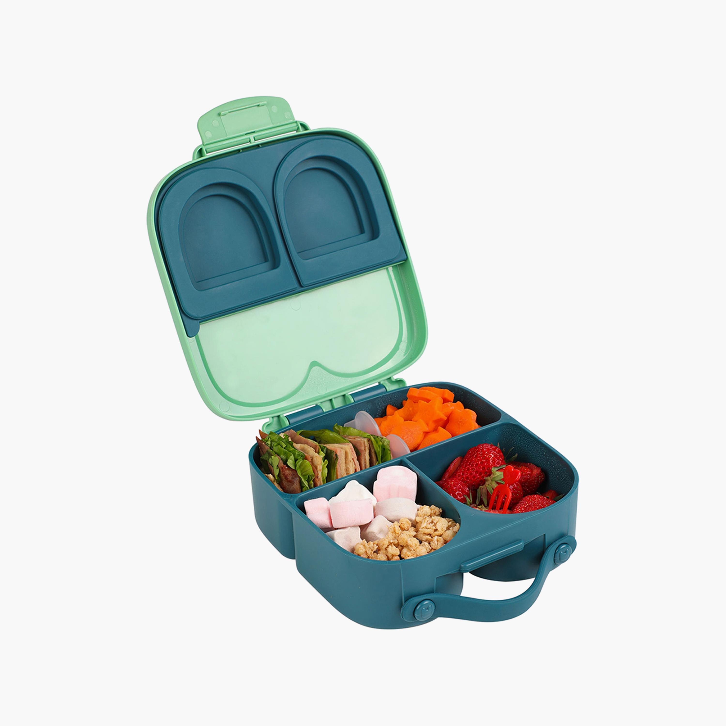 Eazy Kids Bento Lunch Box with Handle - Green-school-lunchessentials-lunchboxes-image-3
