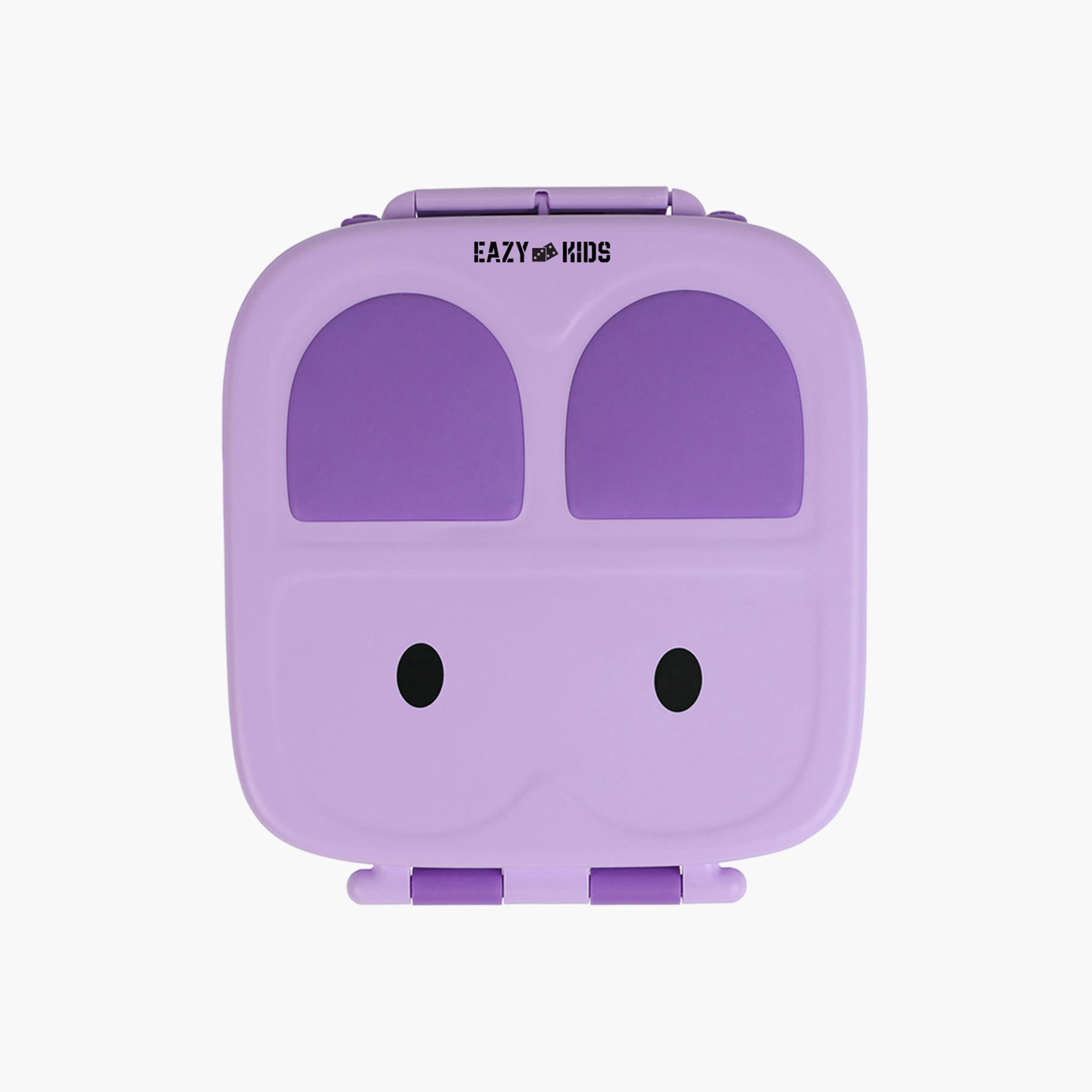 Eazy Kids Bento Lunch Box with Handle - Purple-school-lunchessentials-lunchboxes-image-1