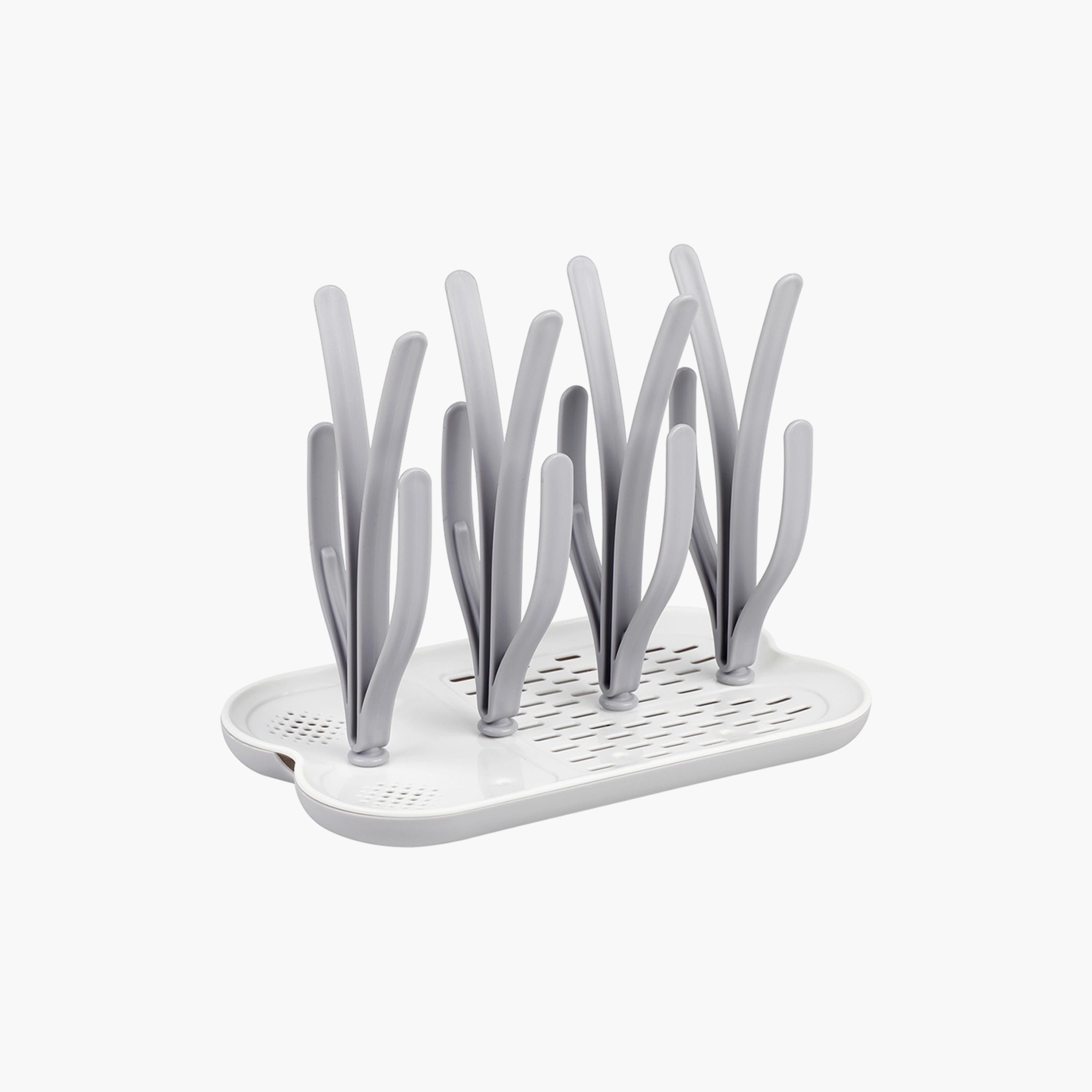 Eazy Kids Baby Bottle Drying Rack 16 Peg-Grey-baby-feeding-accessories-image-1
