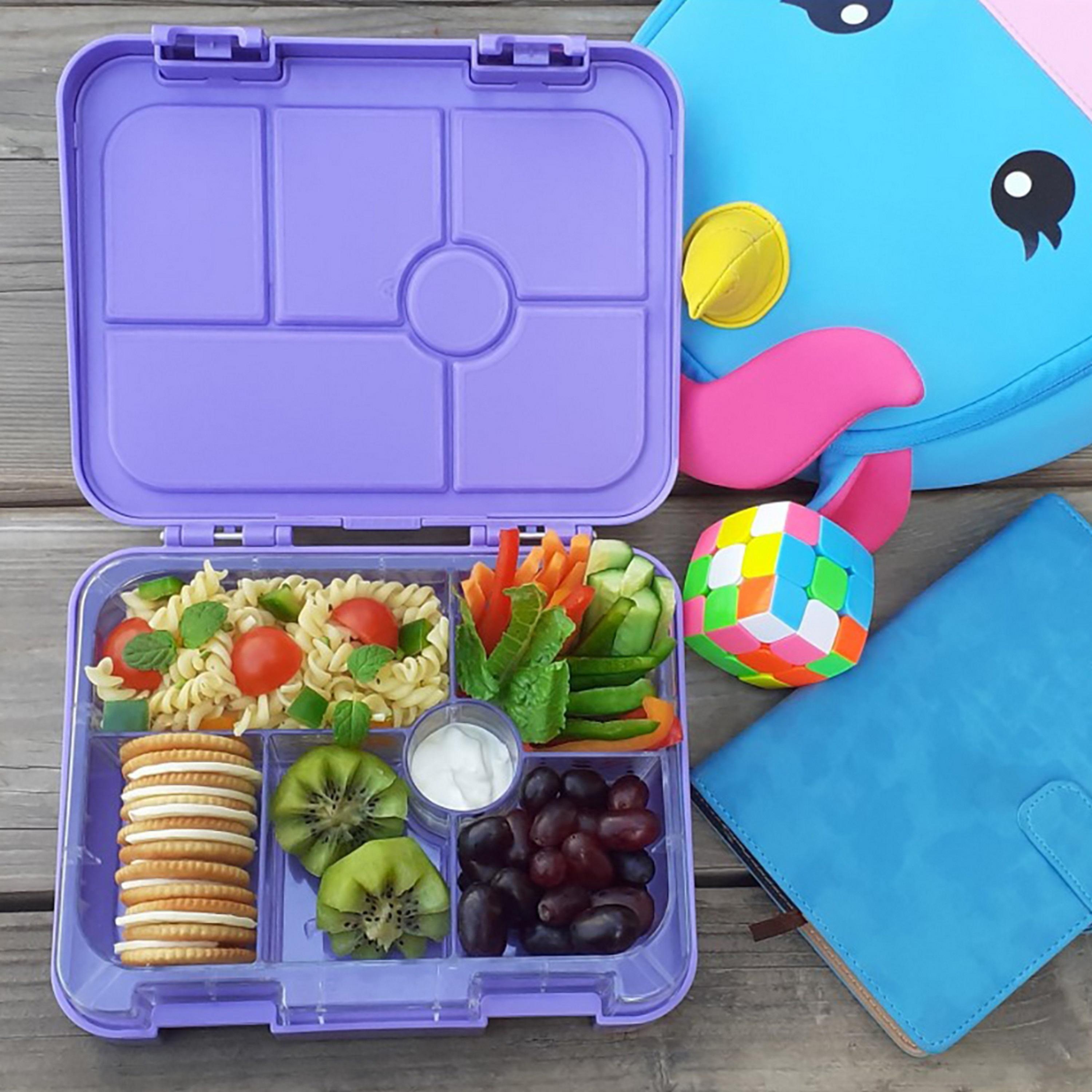 Eazy Kids Bento Boxes Wt Insulated Lunch Bag Combo- Unicorn Purple-school-lunchessentials-lunchboxes-image-5