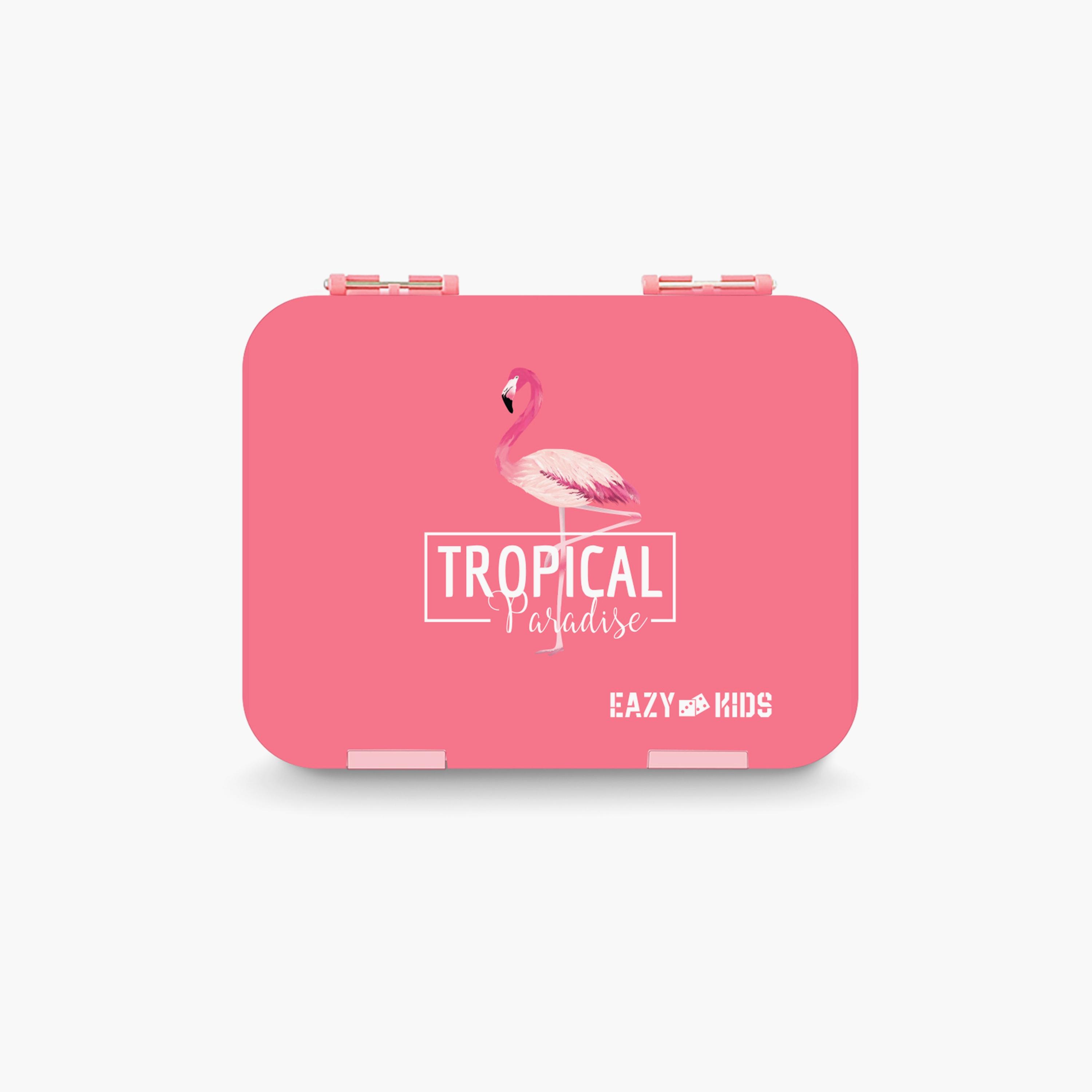 مجموعة علب بينتو من إيزي كيدز مع حقيبة غداء معزولة - وردي إستوائي-school-lunchessentials-lunchboxes-image-2