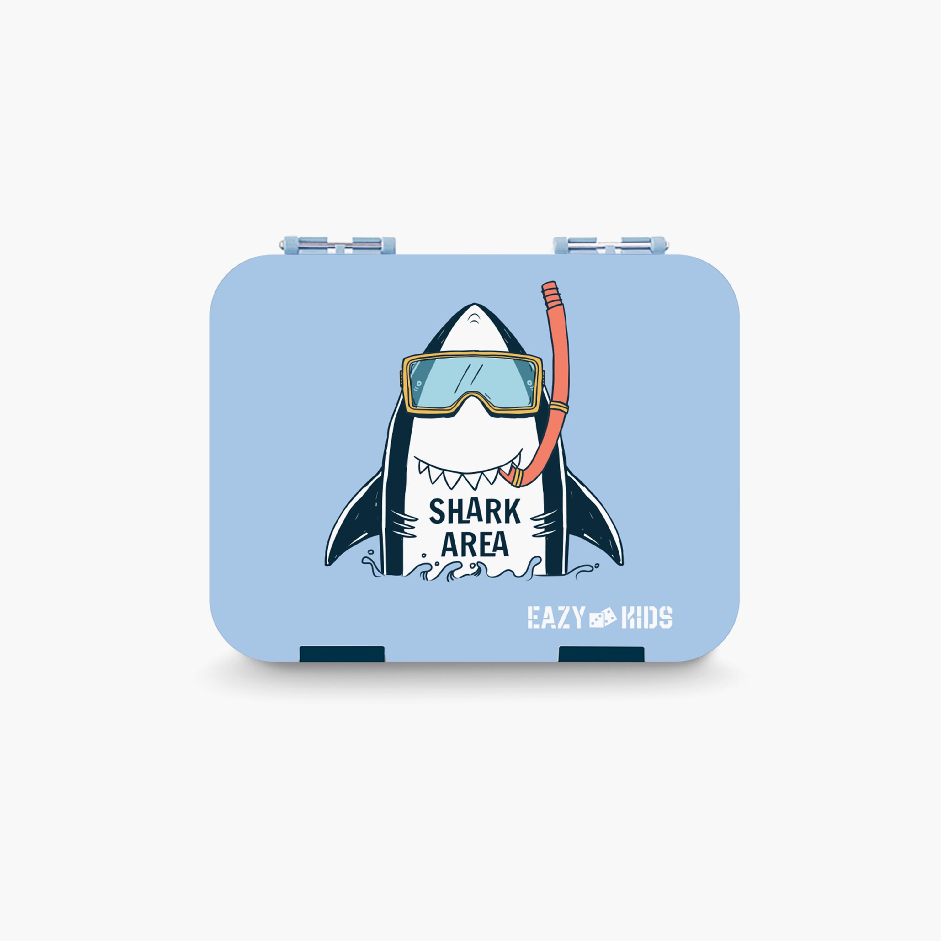 مجموعة علب بينتو من إيزي كيدز مع حقيبة غداء معزولة - أزرق القرش السوبر-school-lunchessentials-lunchboxes-image-3