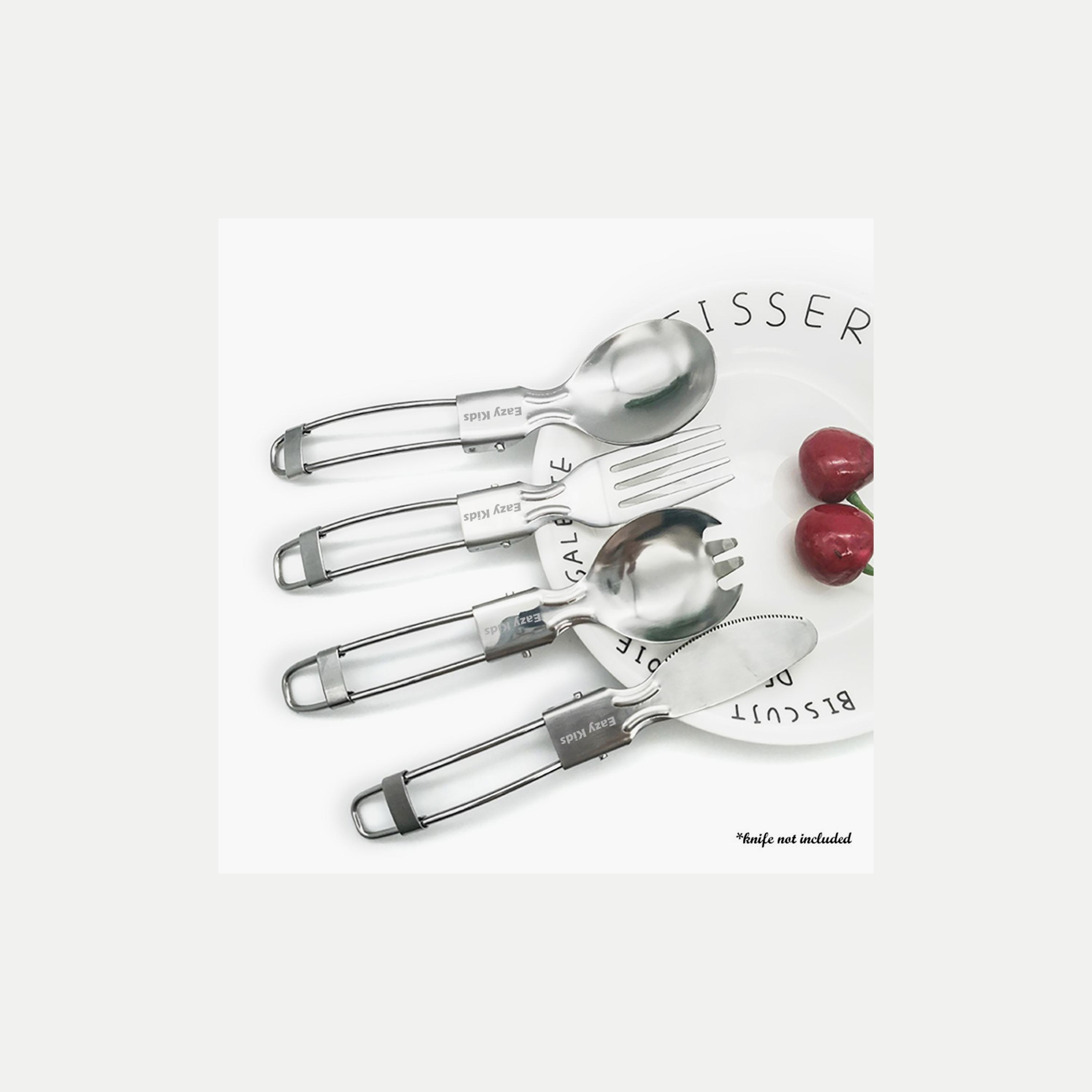 Eazy Kids Folding Spork, Spoon And Fork Combo-baby-feeding-mealtimeessentials-image-3