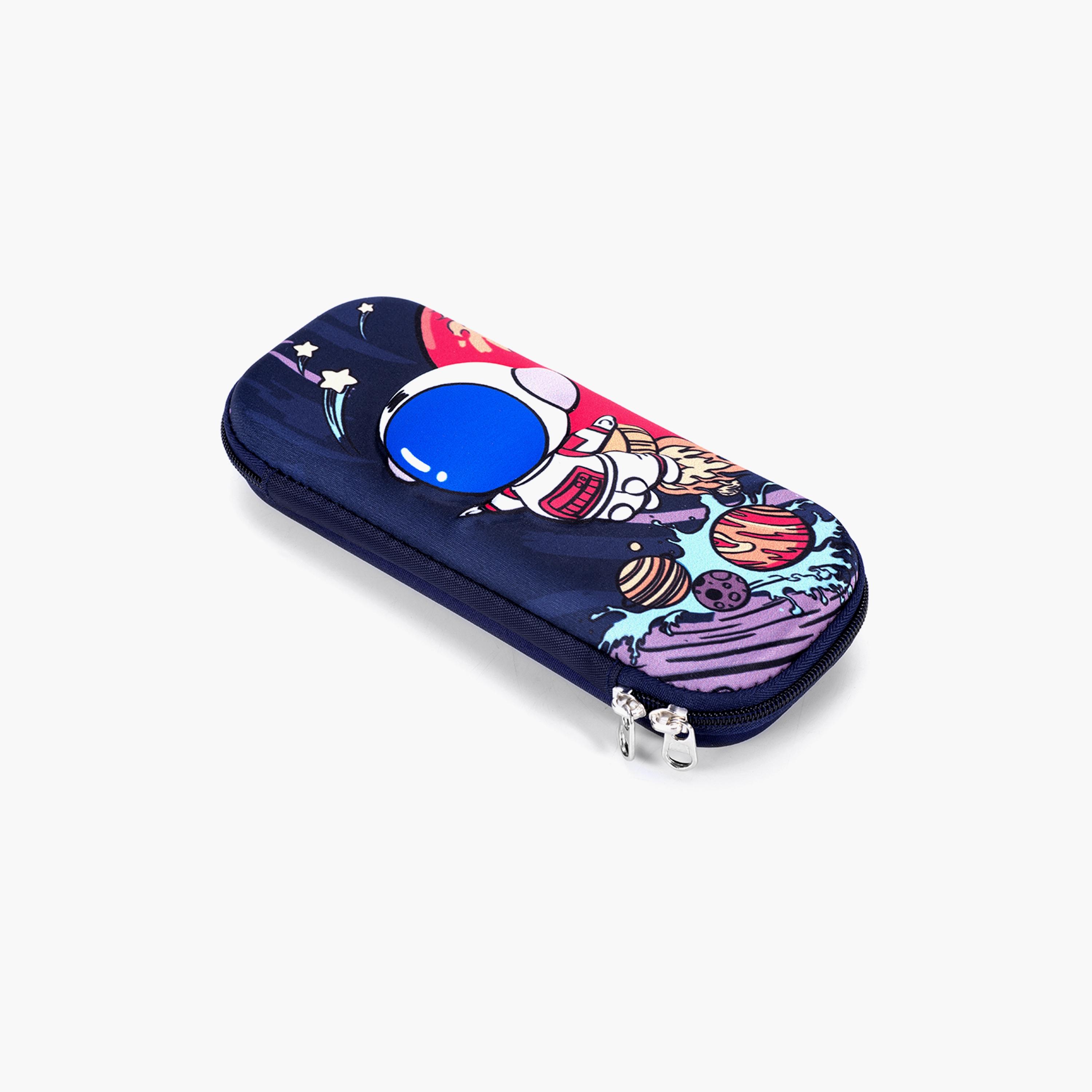 مقلمة رائد الفضاء ثلاثية الابعاد من إيزي كيدز - أزرق-school-stationery-pencilcases-image-2